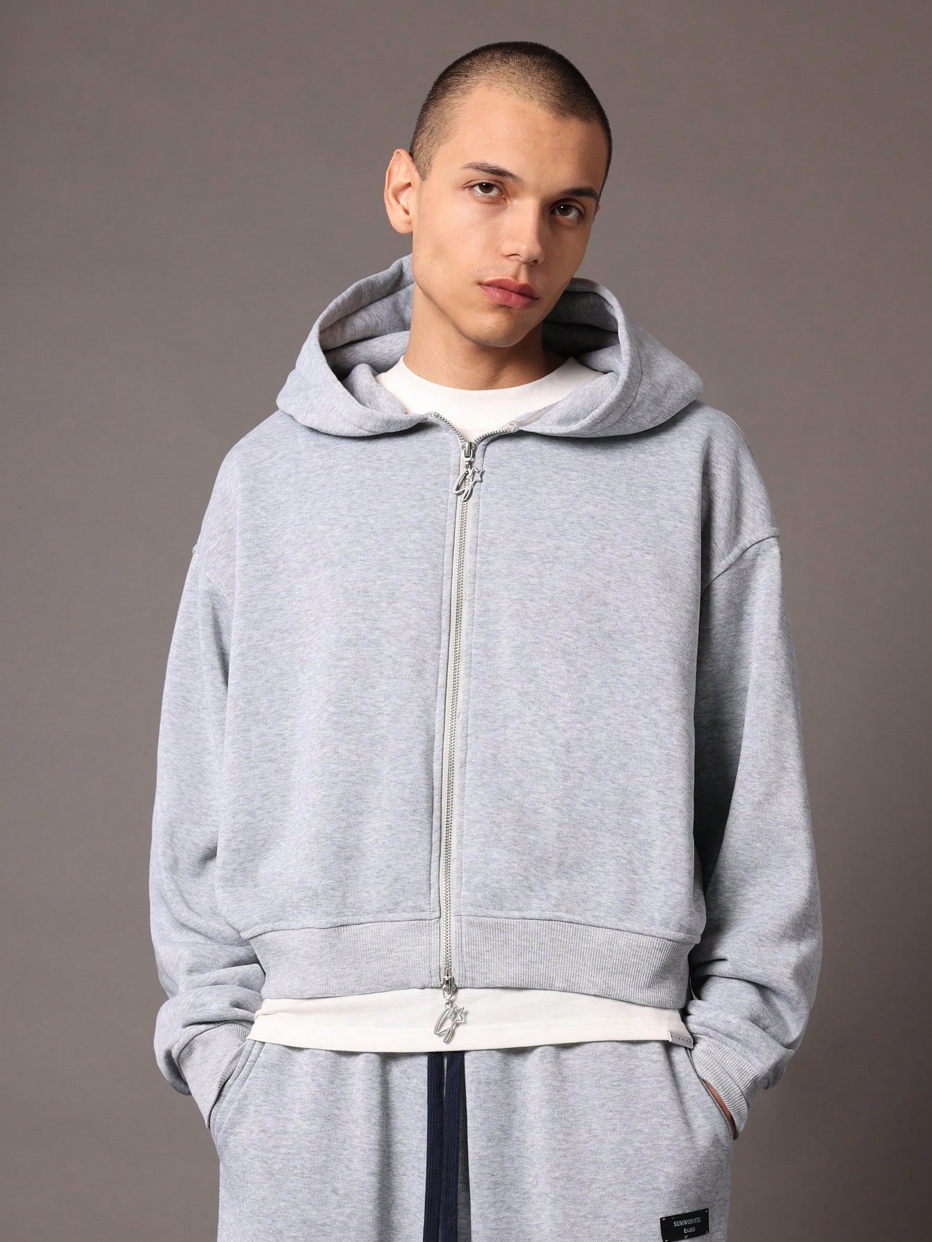 Conjunto Masculino Moletom Estampa Chicago E Calça Jogger Cós Ajustável Conjunto Masculino Moletom Estampa Chicago E