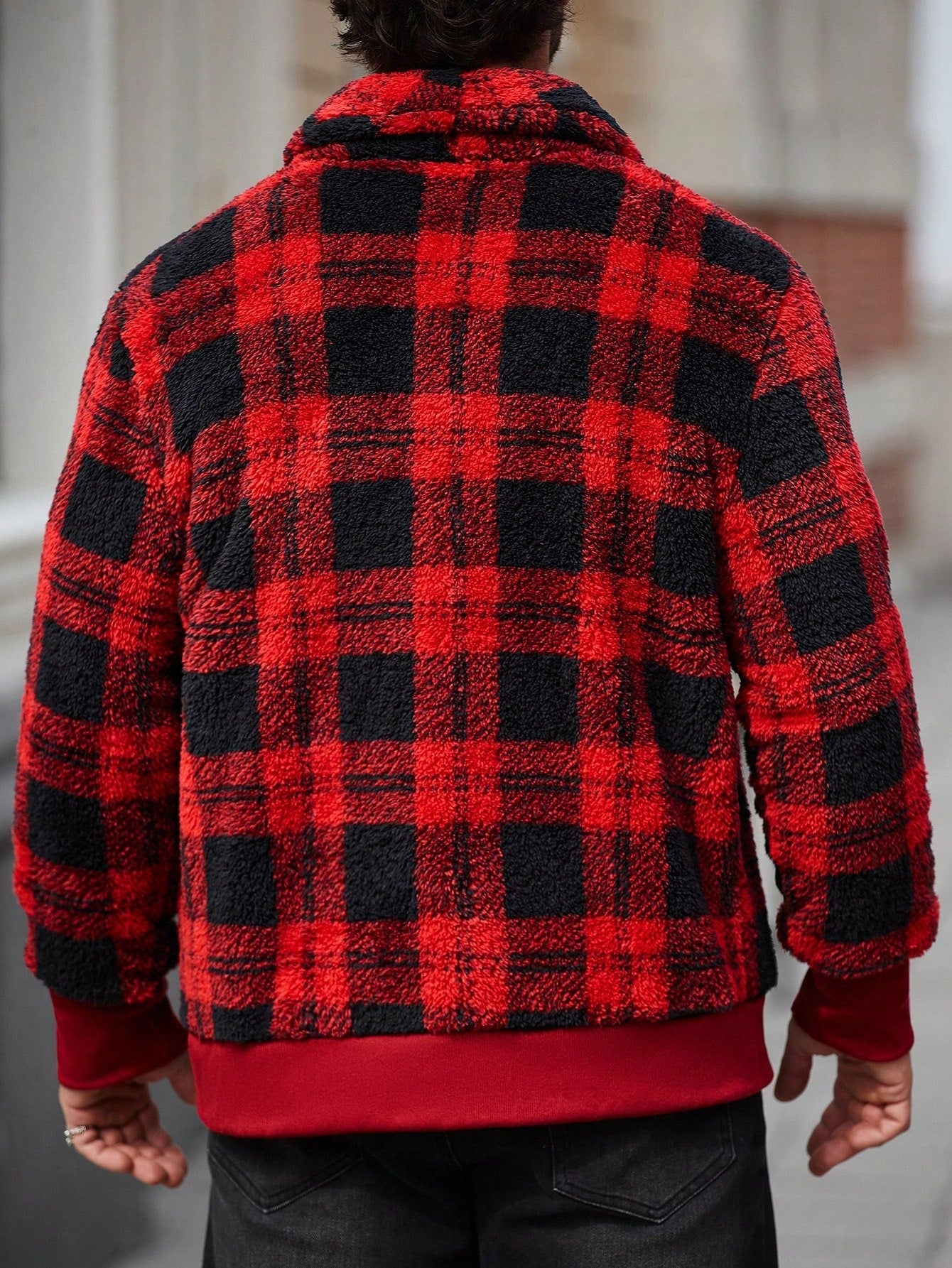 Jaqueta Masculina Casual Estilo Minimalista Xadrez Jaqueta Masculina Casual Estilo Minimalista Xadrez