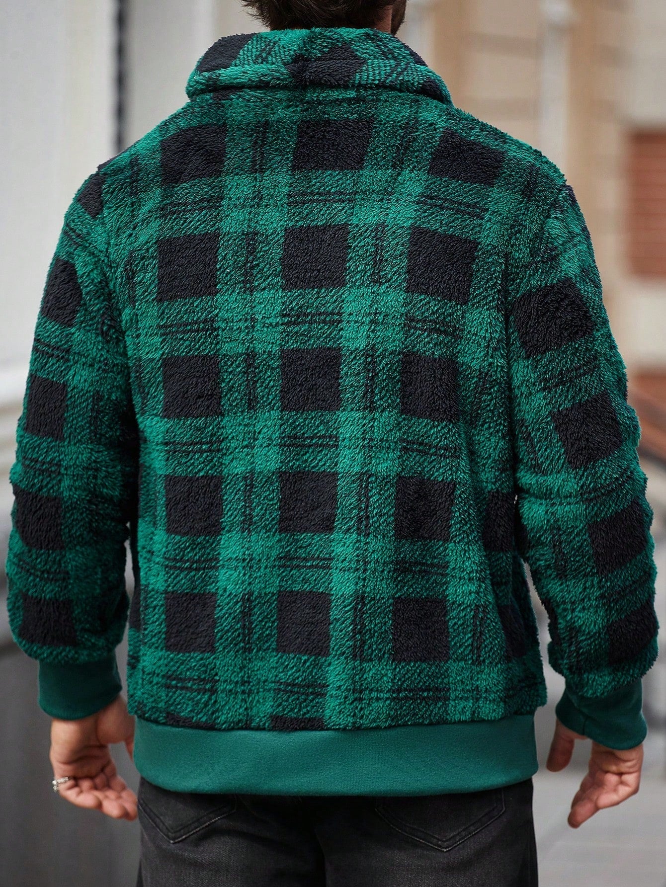 Jaqueta Masculina Casual Estilo Minimalista Xadrez Jaqueta Masculina Casual Estilo Minimalista Xadrez