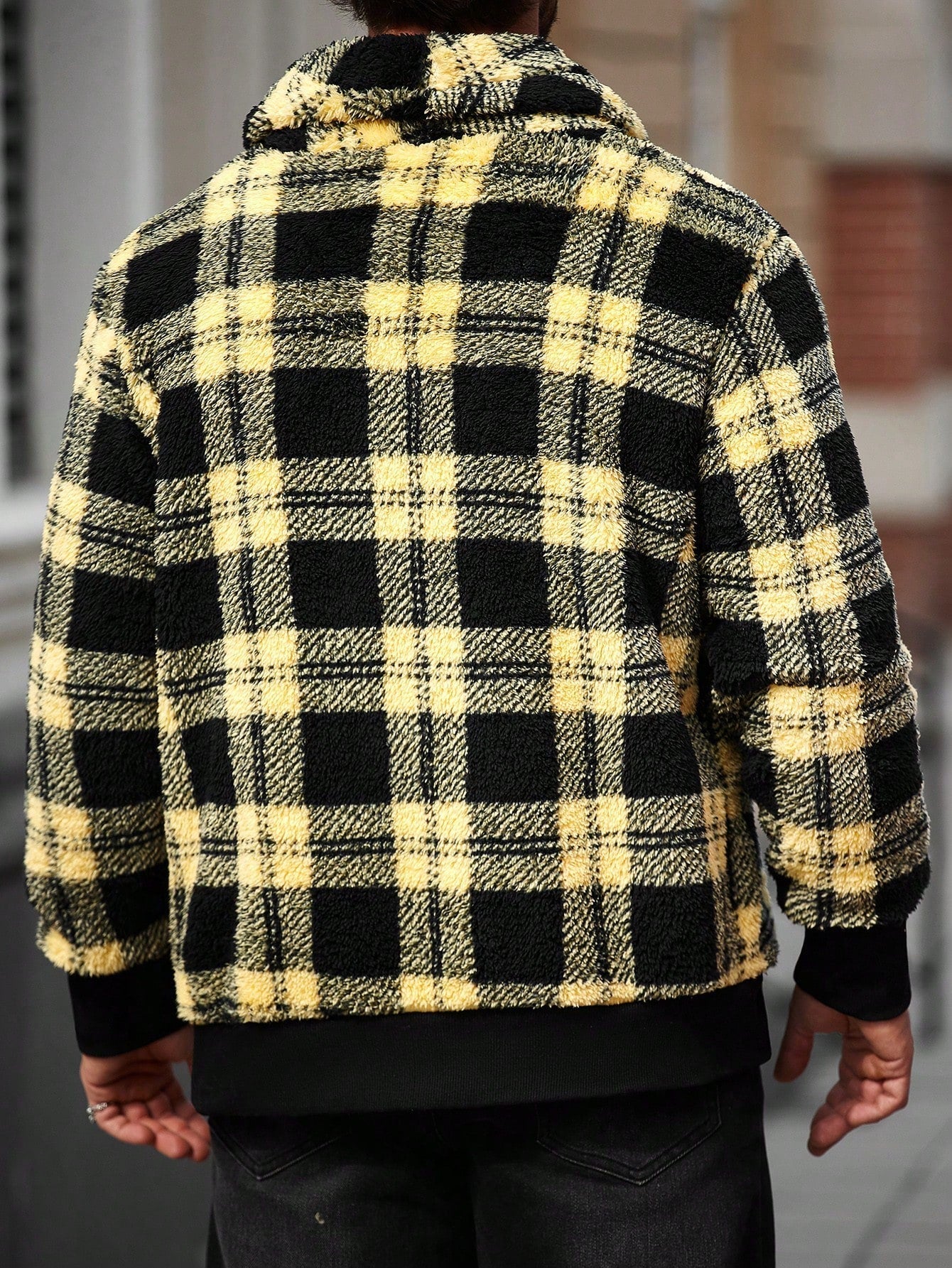 Jaqueta Masculina Casual Estilo Minimalista Xadrez Jaqueta Masculina Casual Estilo Minimalista Xadrez