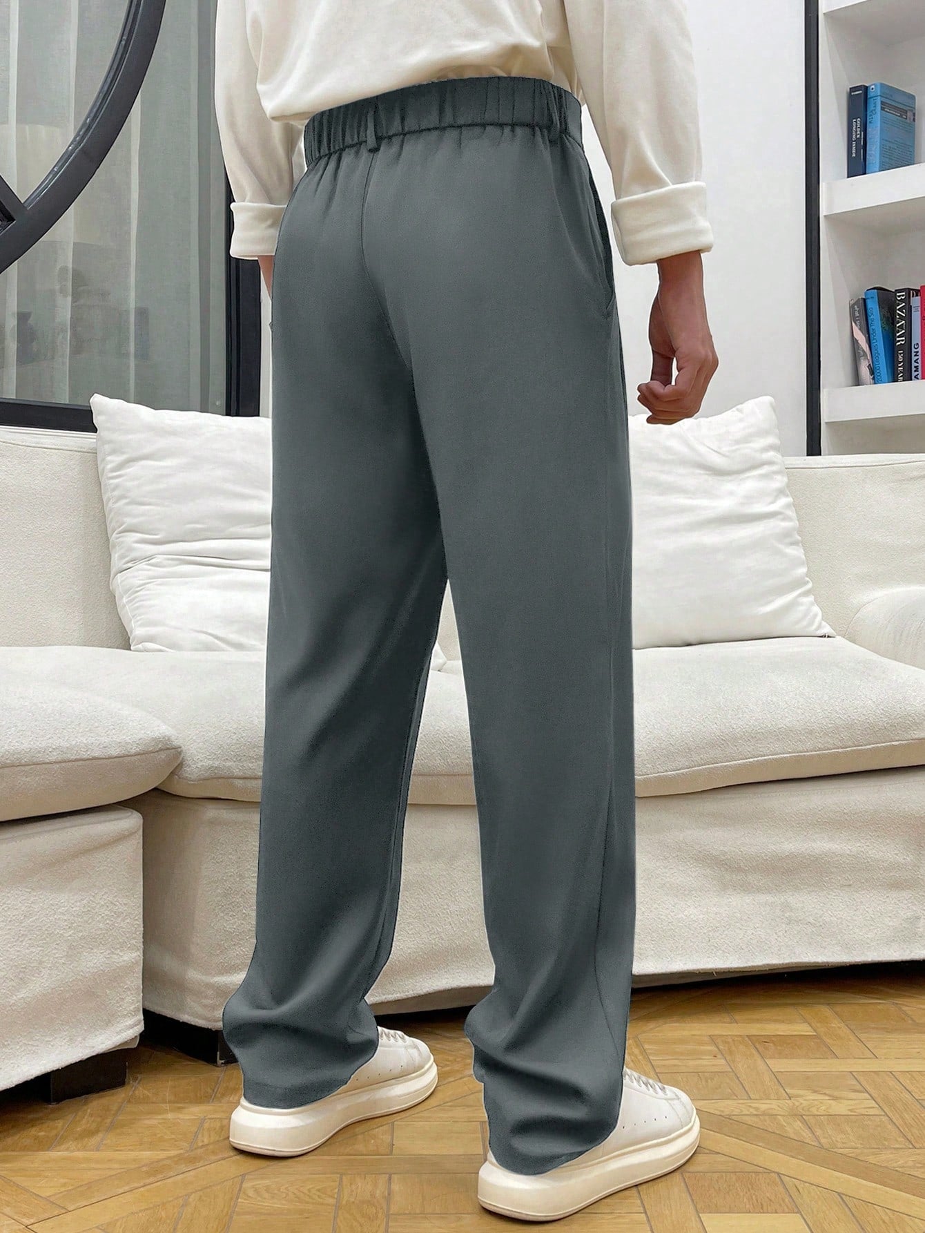 Calça Masculina Social Prega Frontal Com Corte Reto Elegante Calça Masculina Social Prega Frontal Com Corte Reto