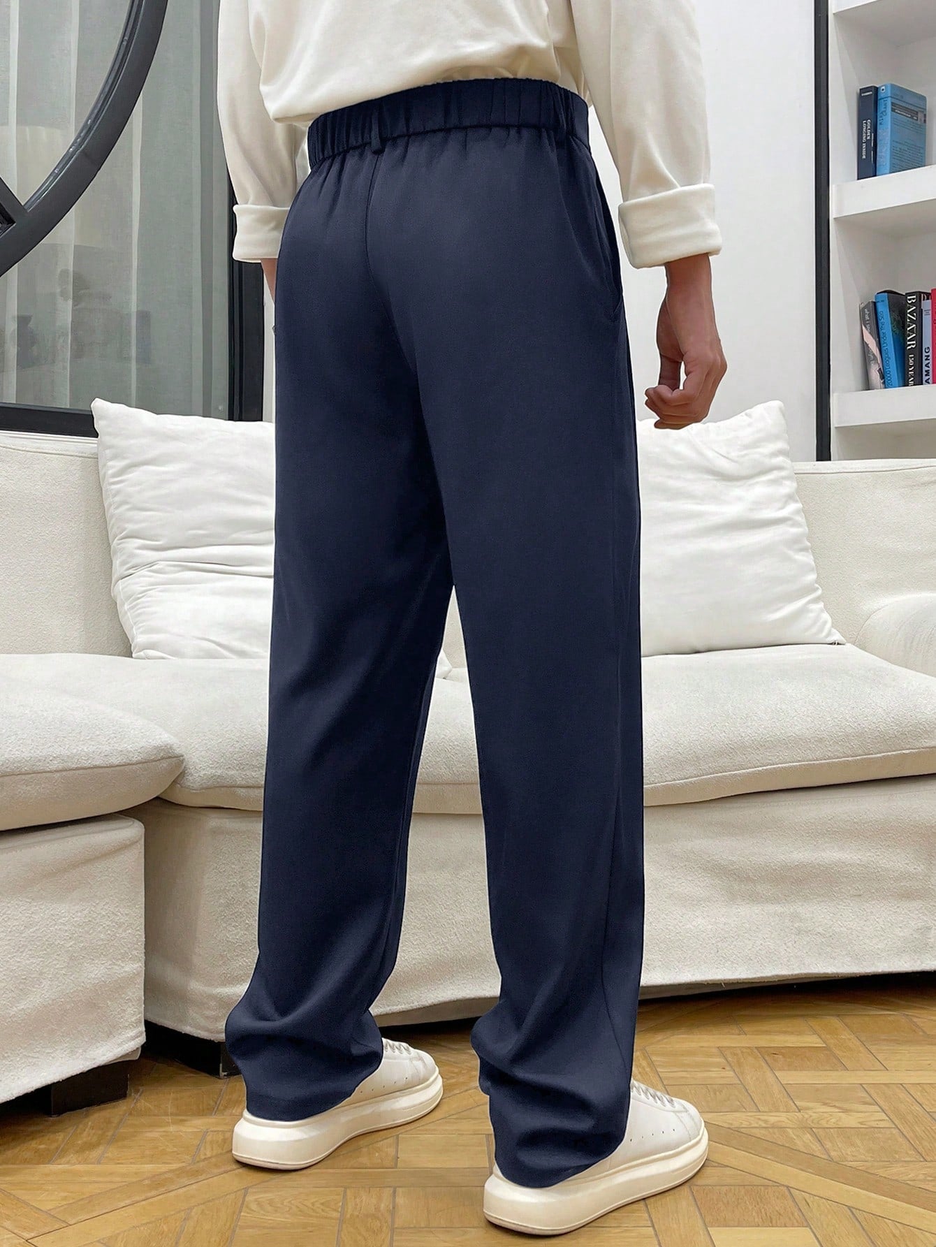 Calça Masculina Social Prega Frontal Com Corte Reto Elegante Calça Masculina Social Prega Frontal Com Corte Reto