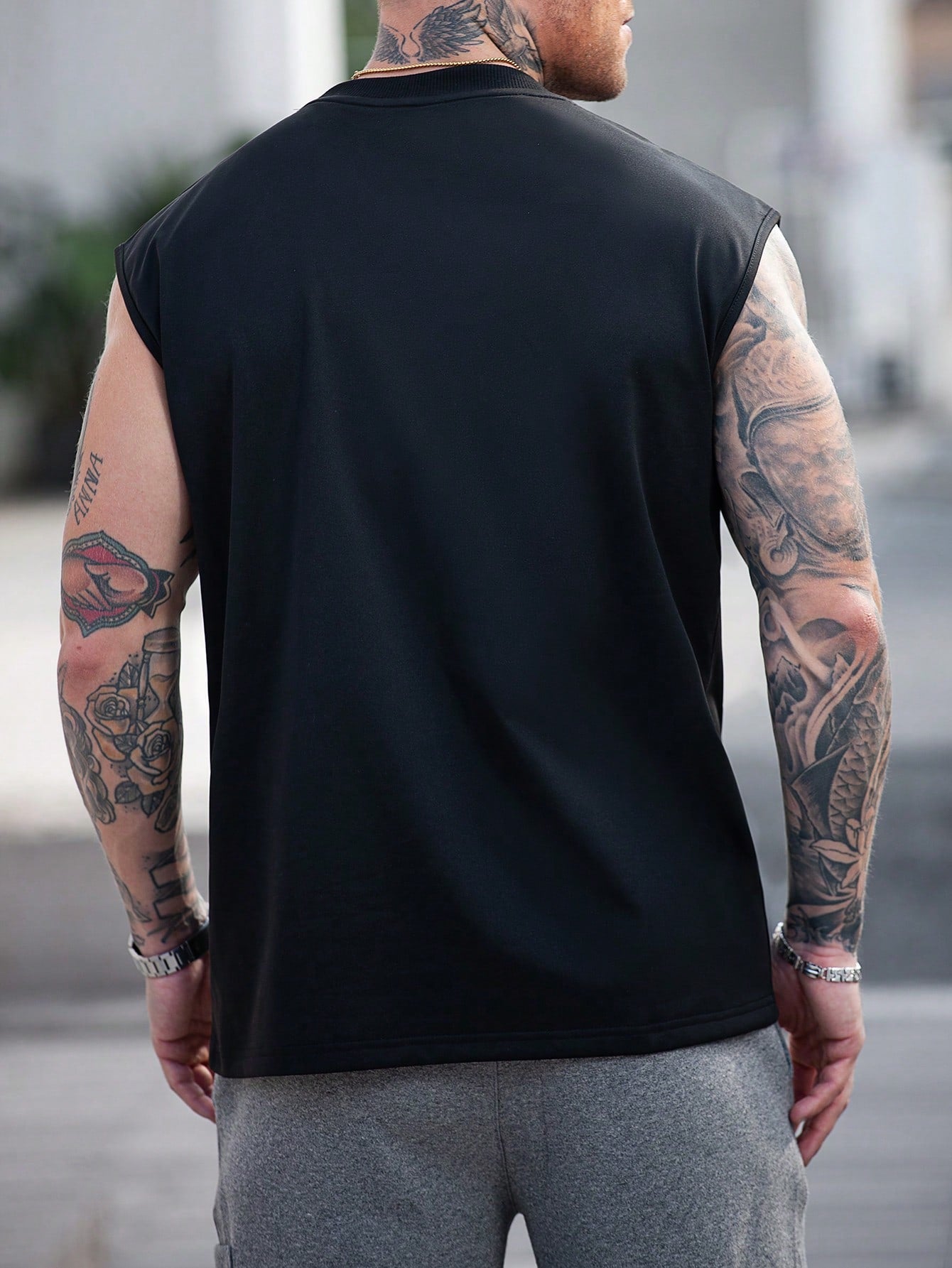 Camiseta Regata Masculina Casual Estampa De Lábios Gestos Camiseta Regata Masculina Casual Estampa De Lábios Gestos