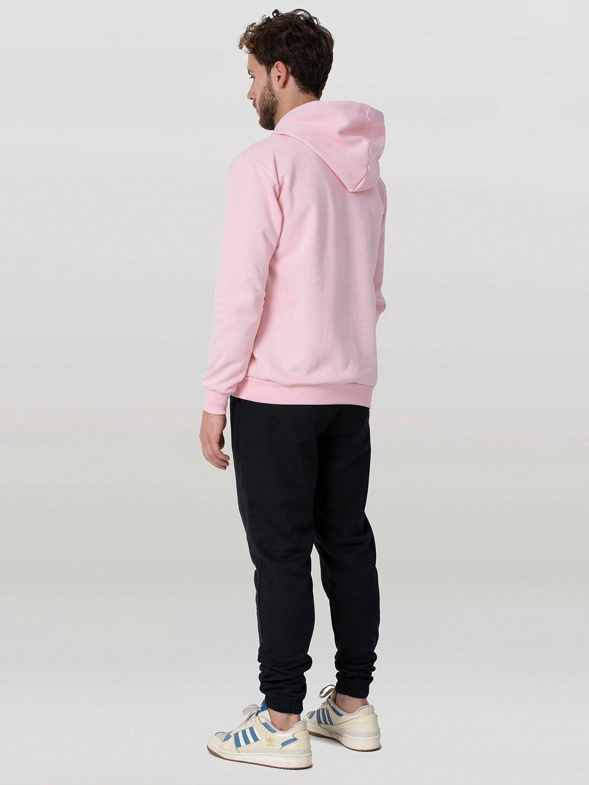 Conjunto Masculino Moletom Casual Com Capuz Cós Ajustável Conjunto Masculino Moletom Casual Com Capuz Cós Ajustável