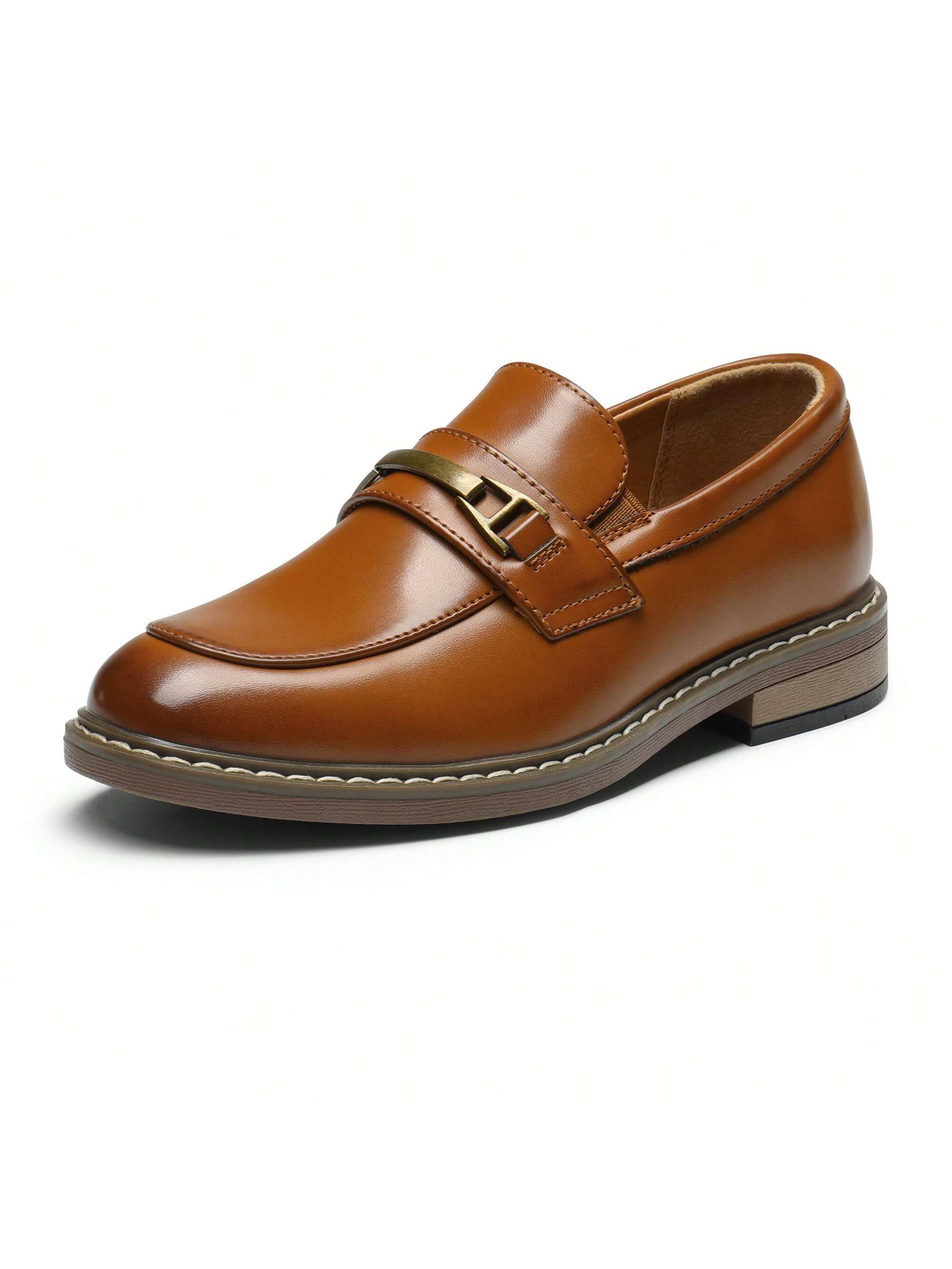 Sapato Masculino Loafer Casual Elegante Com Fivela Decorativa Sapato Masculino Loafer Casual Elegante Com Fivela