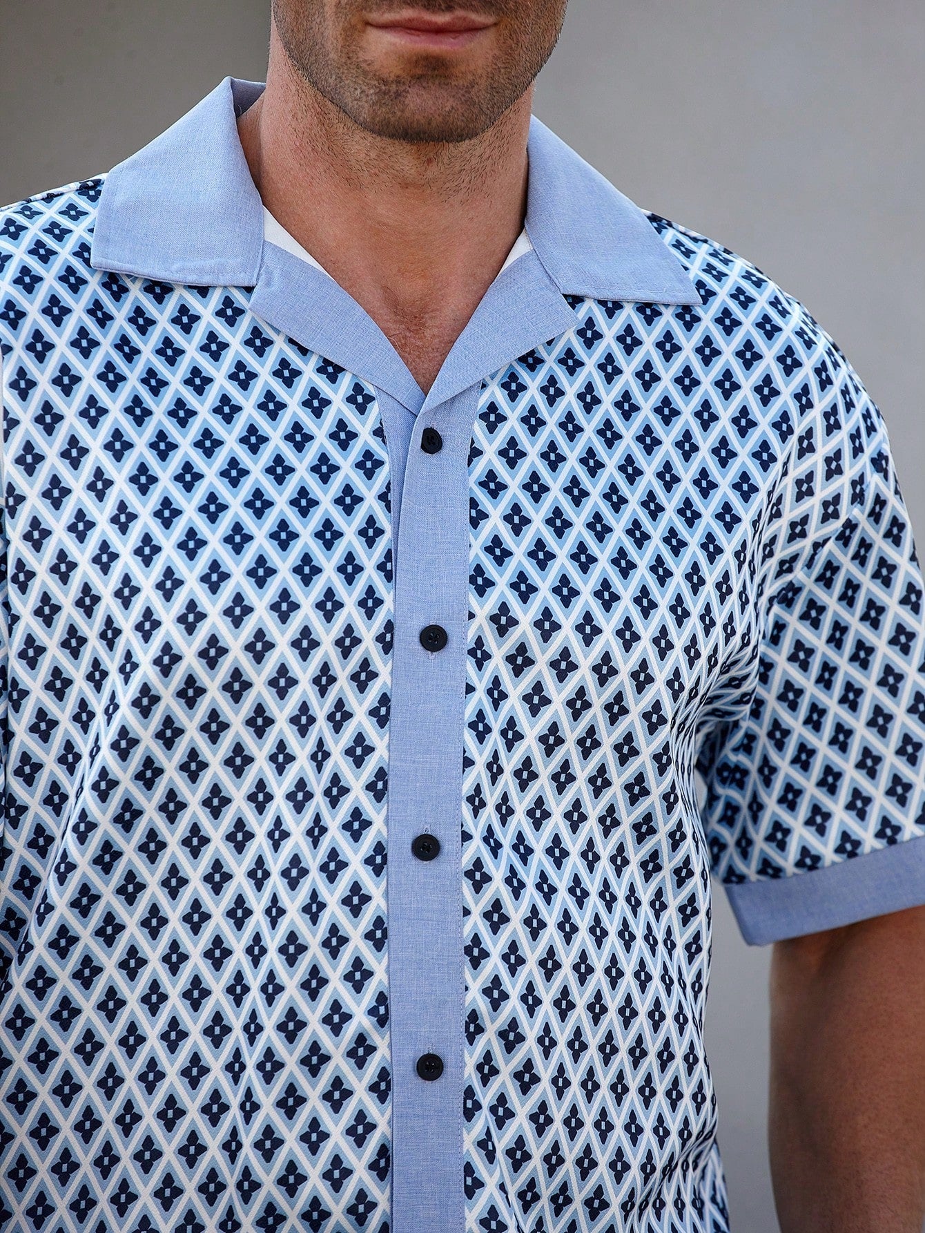 Conjunto Masculino Camisa Estampada E Calça Elegante E Leve Conjunto Masculino Camisa Estampada E Calça Elegante E Leve