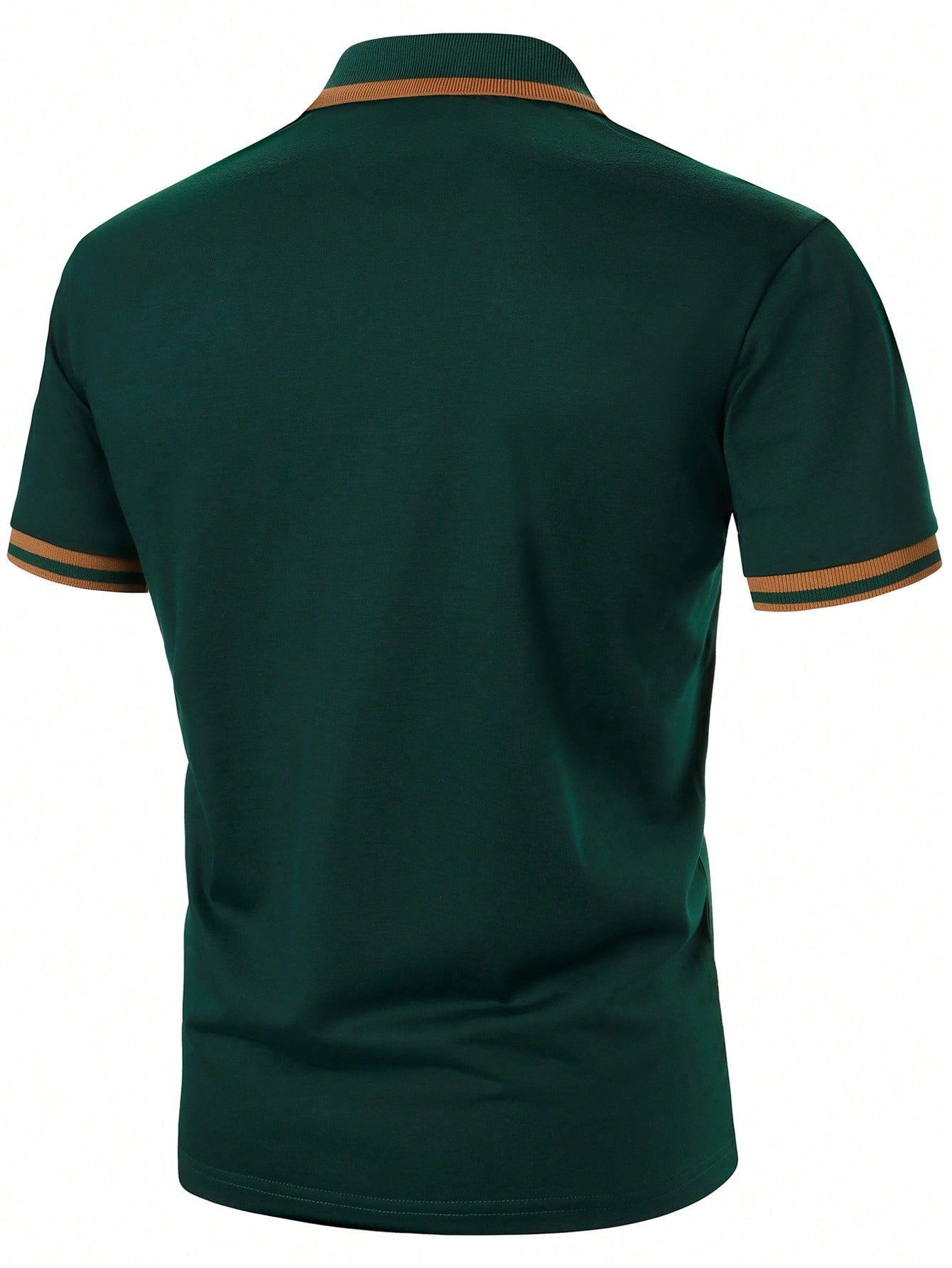 Camisa Polo Masculina Business Casual Bordado De Pássaro Camisa Polo Masculina Business Casual Bordado De Pássaro