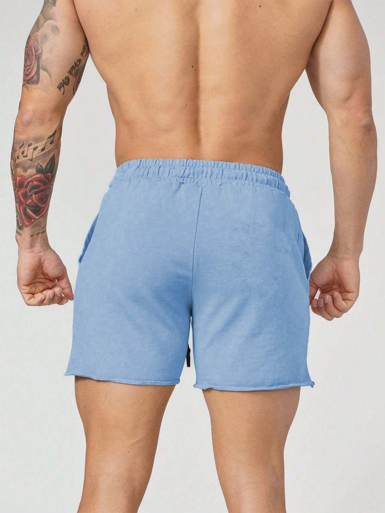 Shorts Masculino Casual Com Cós Elástico E Bolsos Funcionais Shorts Masculino Casual Com Cós Elástico E Bolsos