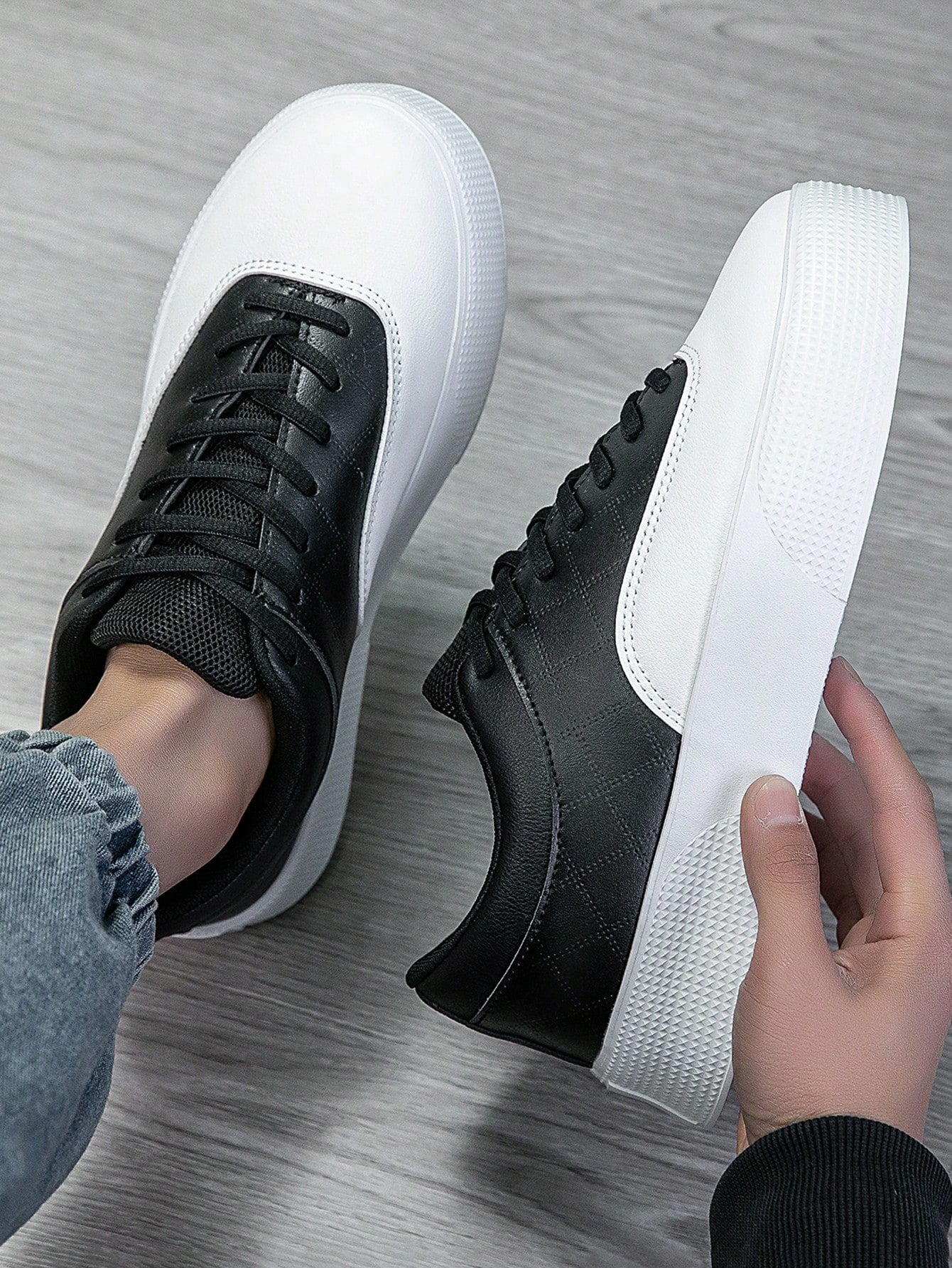 Tênis Masculino Street Personalizado Cadarço Solado Antiderrapante Branco / 36 Tênis Masculino Street Personalizado