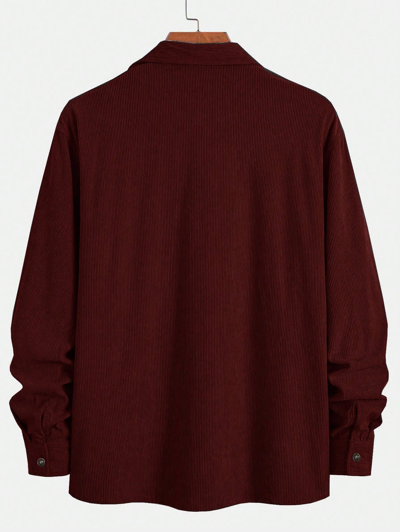 Moletom Masculino Estilo Shacket Com Bolsos E Gola Casual Moletom Masculino Estilo Shacket Com Bolsos E Gola Casual