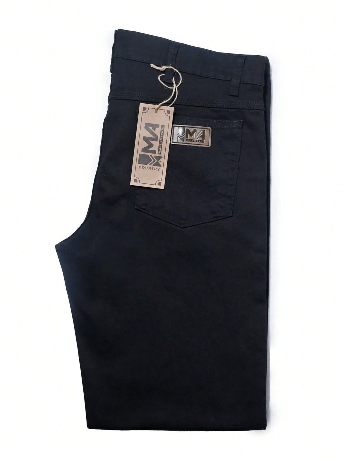 Calça Masculina Jeans Slim Fit Com Design Tradicional E Cintura Calça Masculina Jeans Slim Fit Com Design Tradicional E