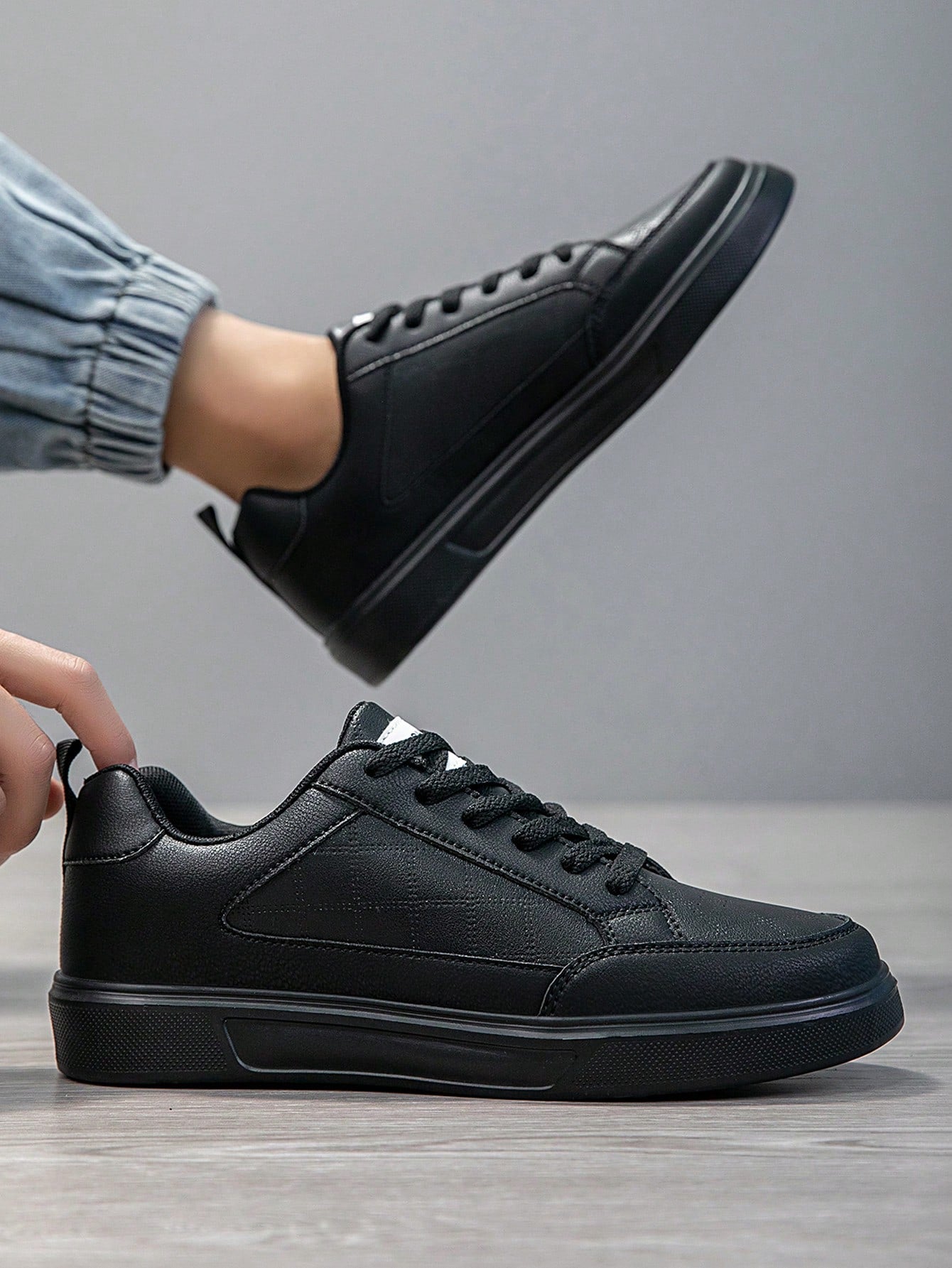 Tênis Masculino Skate Casual Cadarço Design Street Solado Seguro Tênis Masculino Skate Casual Cadarço Design Street