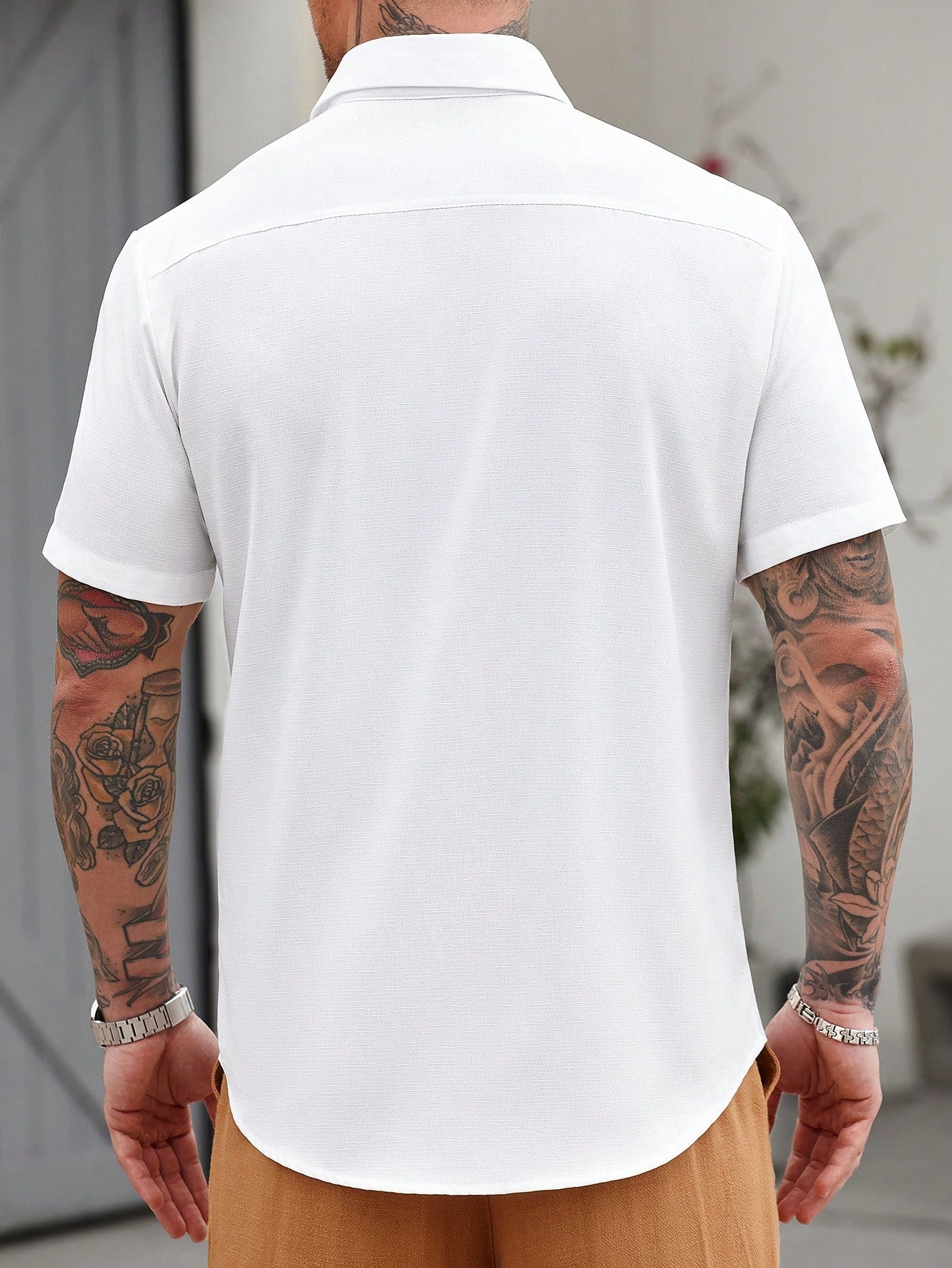 Camisa Masculina De Botão Bordado Étnico Visual Autêntico Camisa Masculina De Botão Bordado Étnico Visual Autêntico