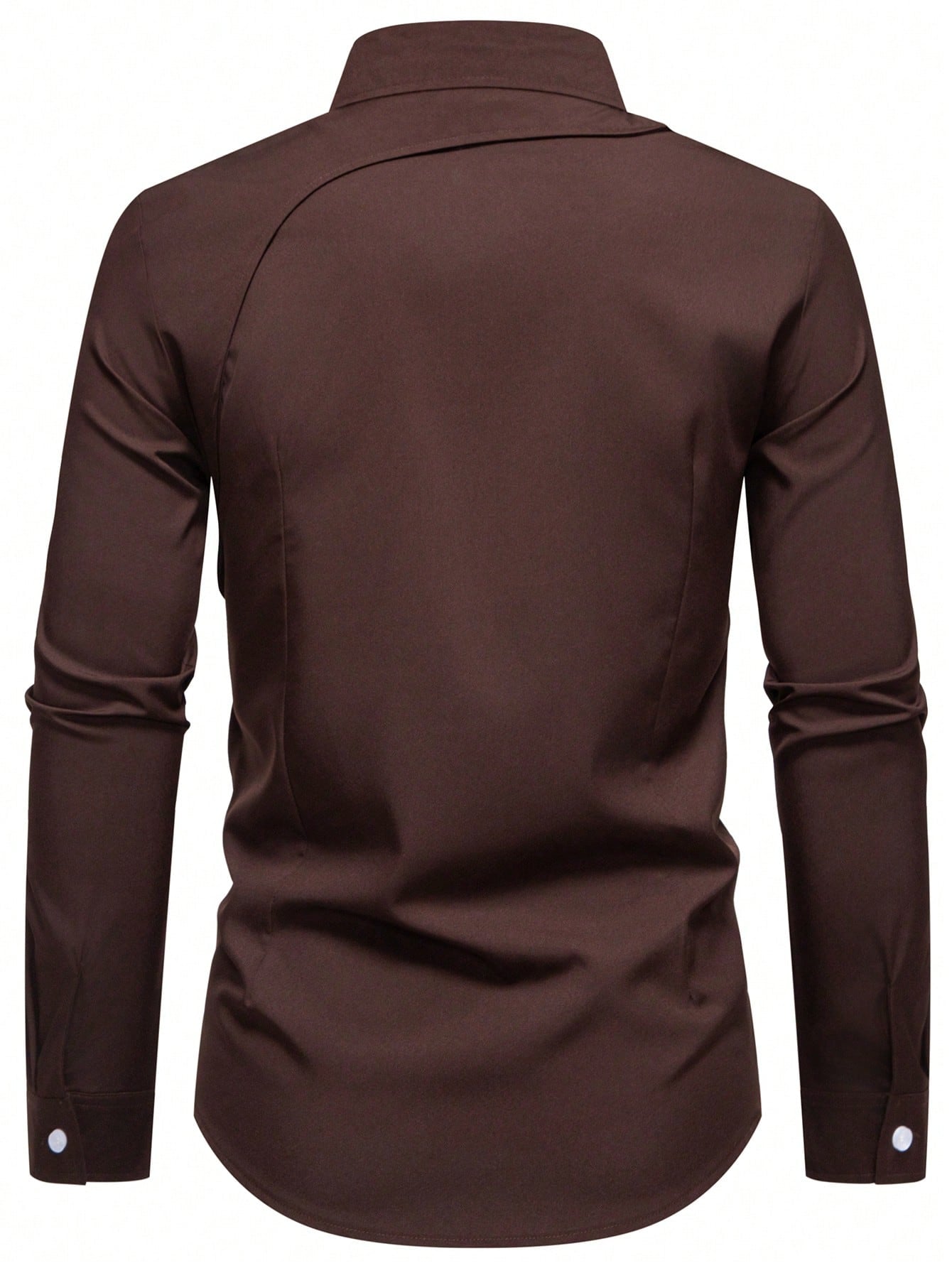 Camisa Masculina De Botão Slim Fivela Decorativa Estilo Único Camisa Masculina De Botão Slim Fivela Decorativa Estilo