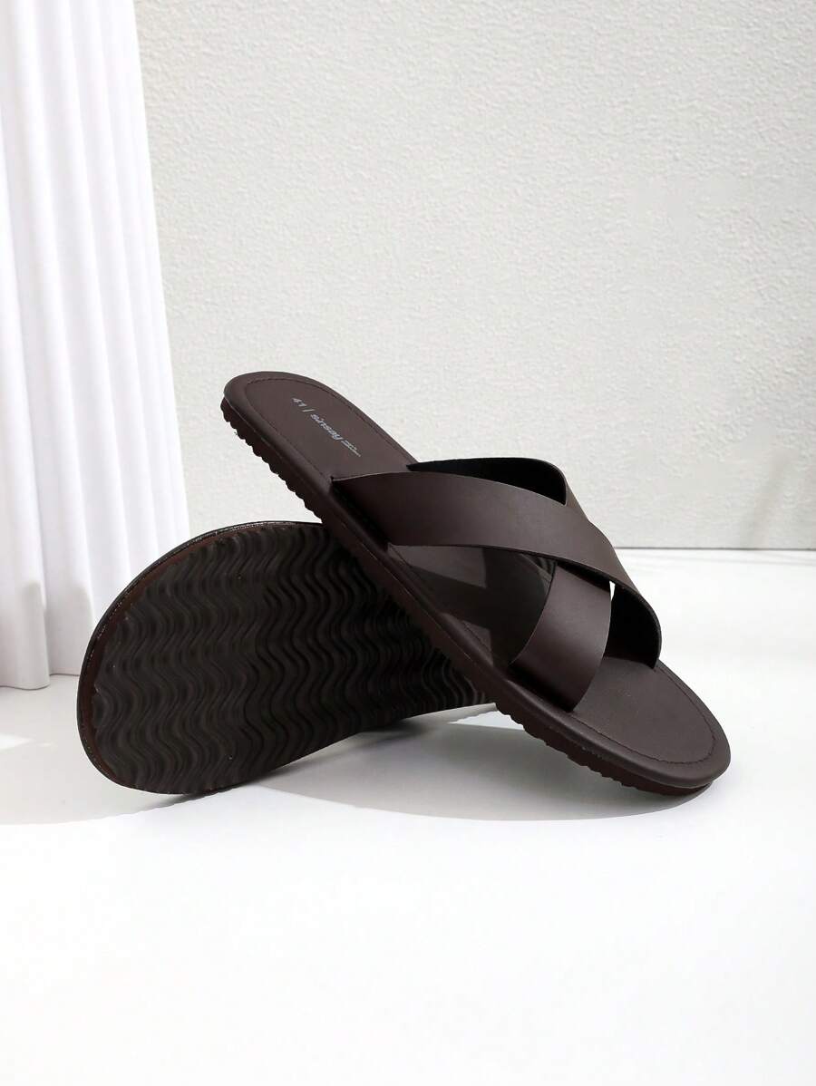 Chinelo Masculino Slide Cruzado Leve Antiderrapante Casual Chinelo Masculino Slide Cruzado Leve Antiderrapante Casual