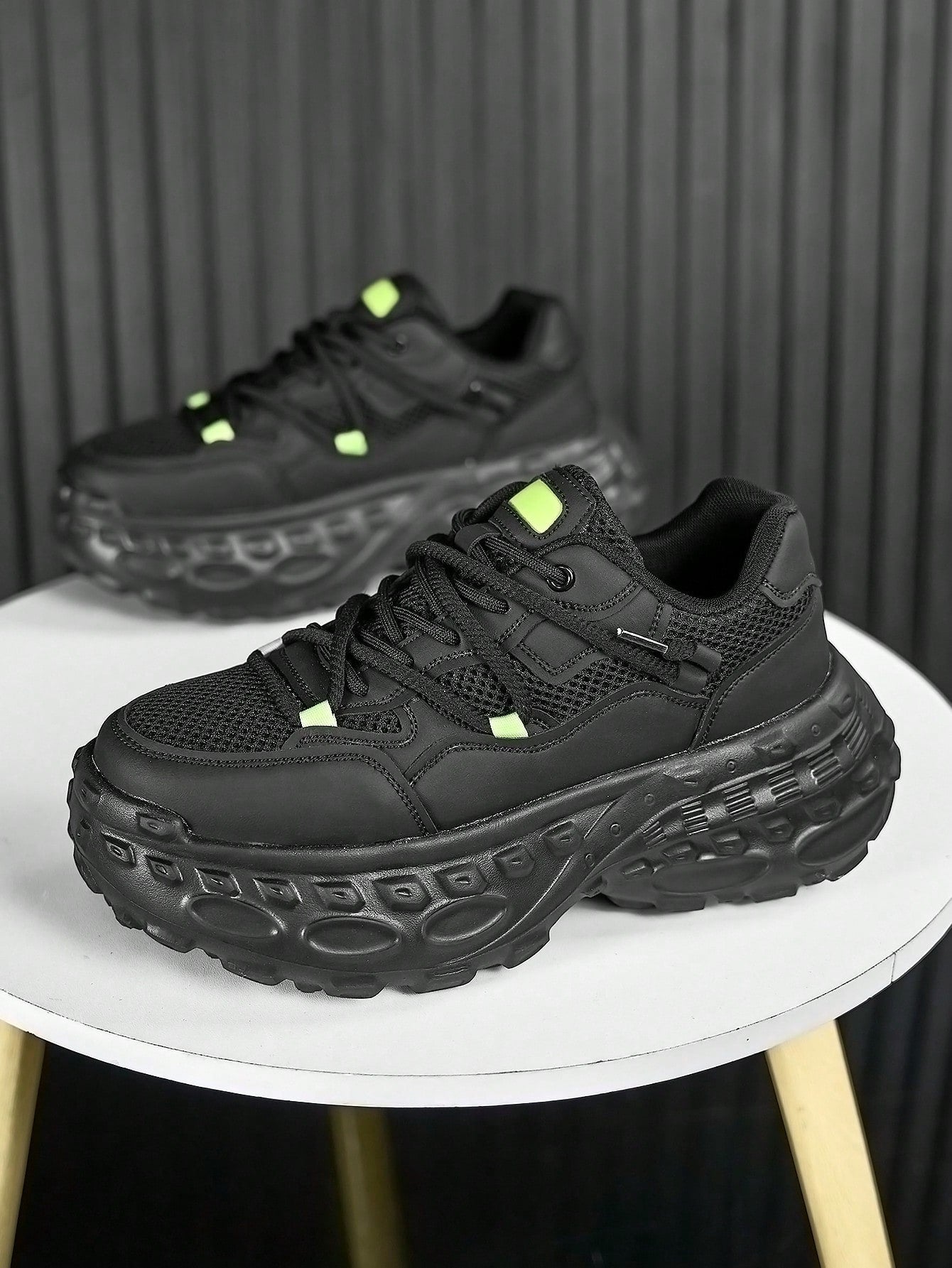 Tênis Masculino Chunky Street Design Duplo Confortável Tênis Masculino Chunky Street Design Duplo Confortável