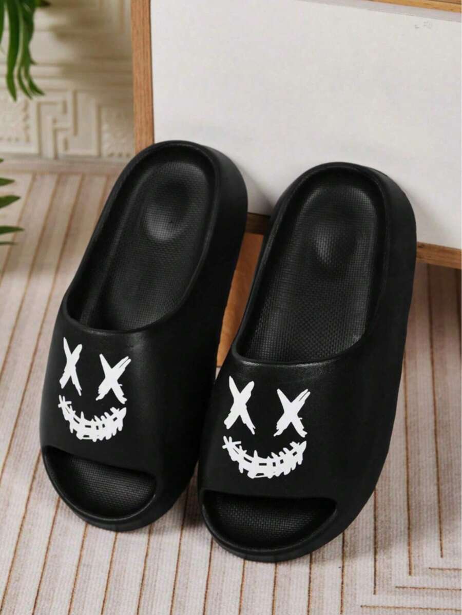 Chinelo Masculino Casual Estampado Solado Grosso Antiderrapante Chinelo Masculino Casual Estampado Solado Grosso