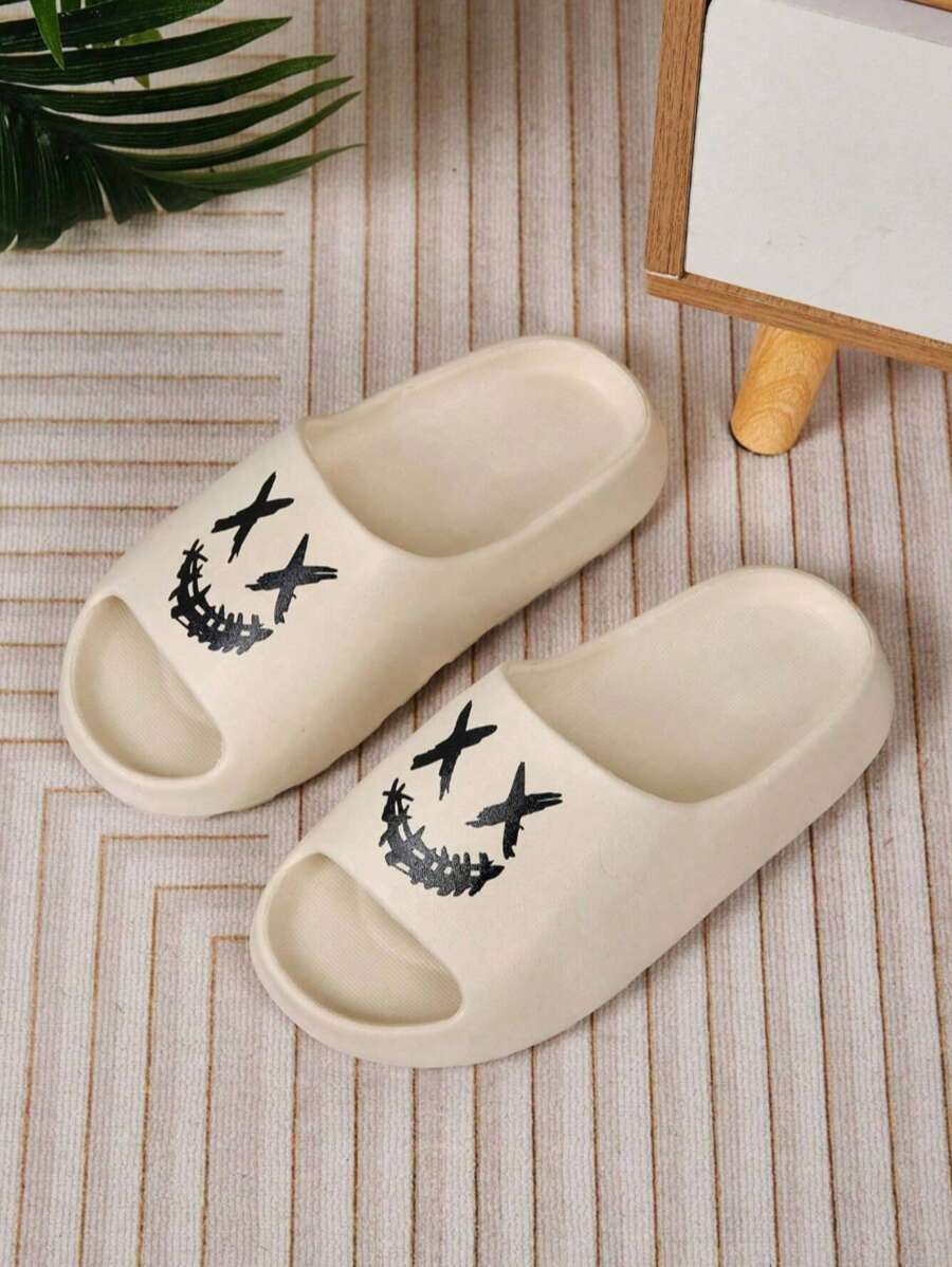 Chinelo Masculino Casual Estampado Solado Grosso Antiderrapante Chinelo Masculino Casual Estampado Solado Grosso