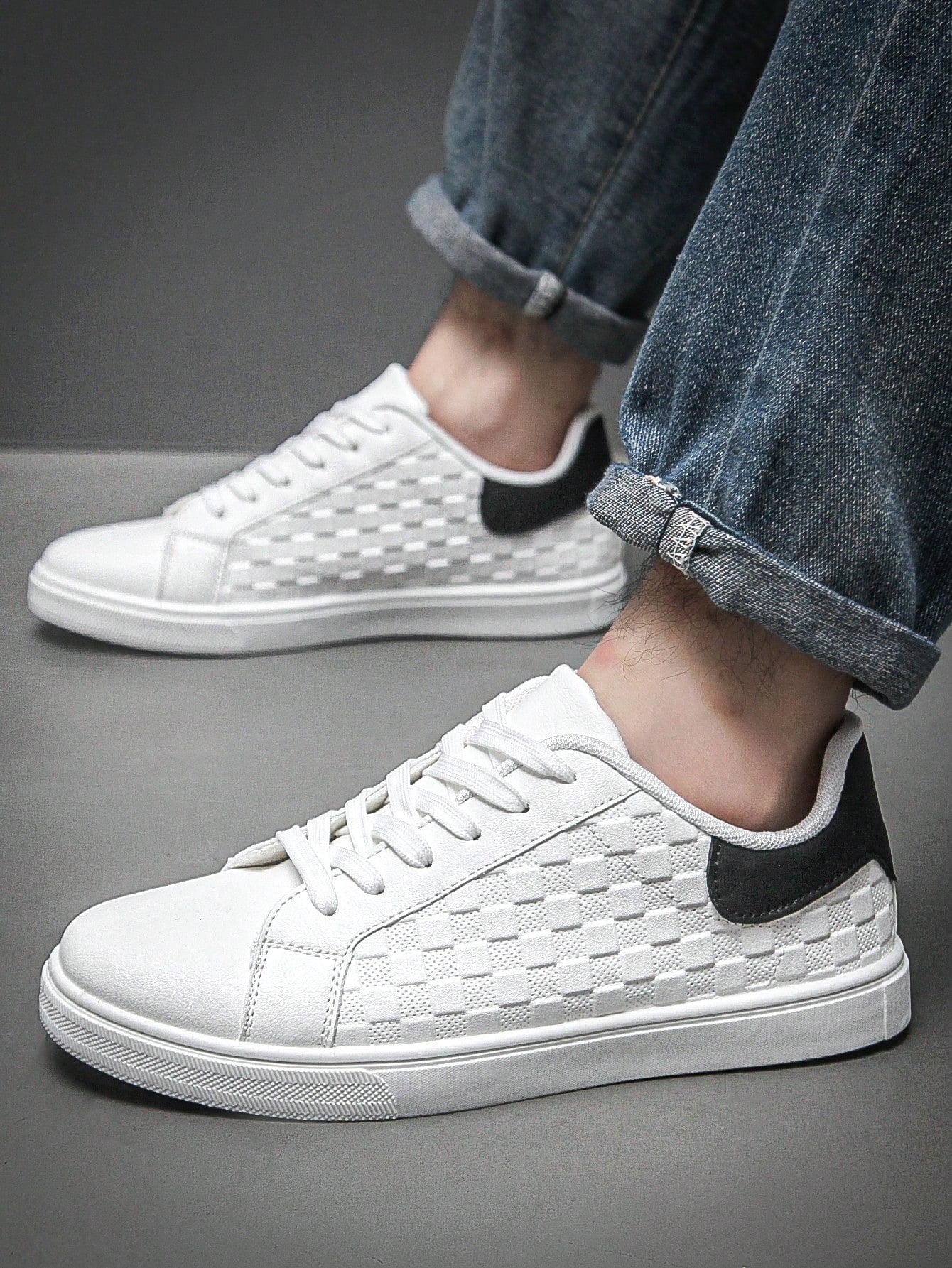 Tênis Masculino Casual Detalhe Texturizado Lateral Tênis Masculino Casual Detalhe Texturizado Lateral