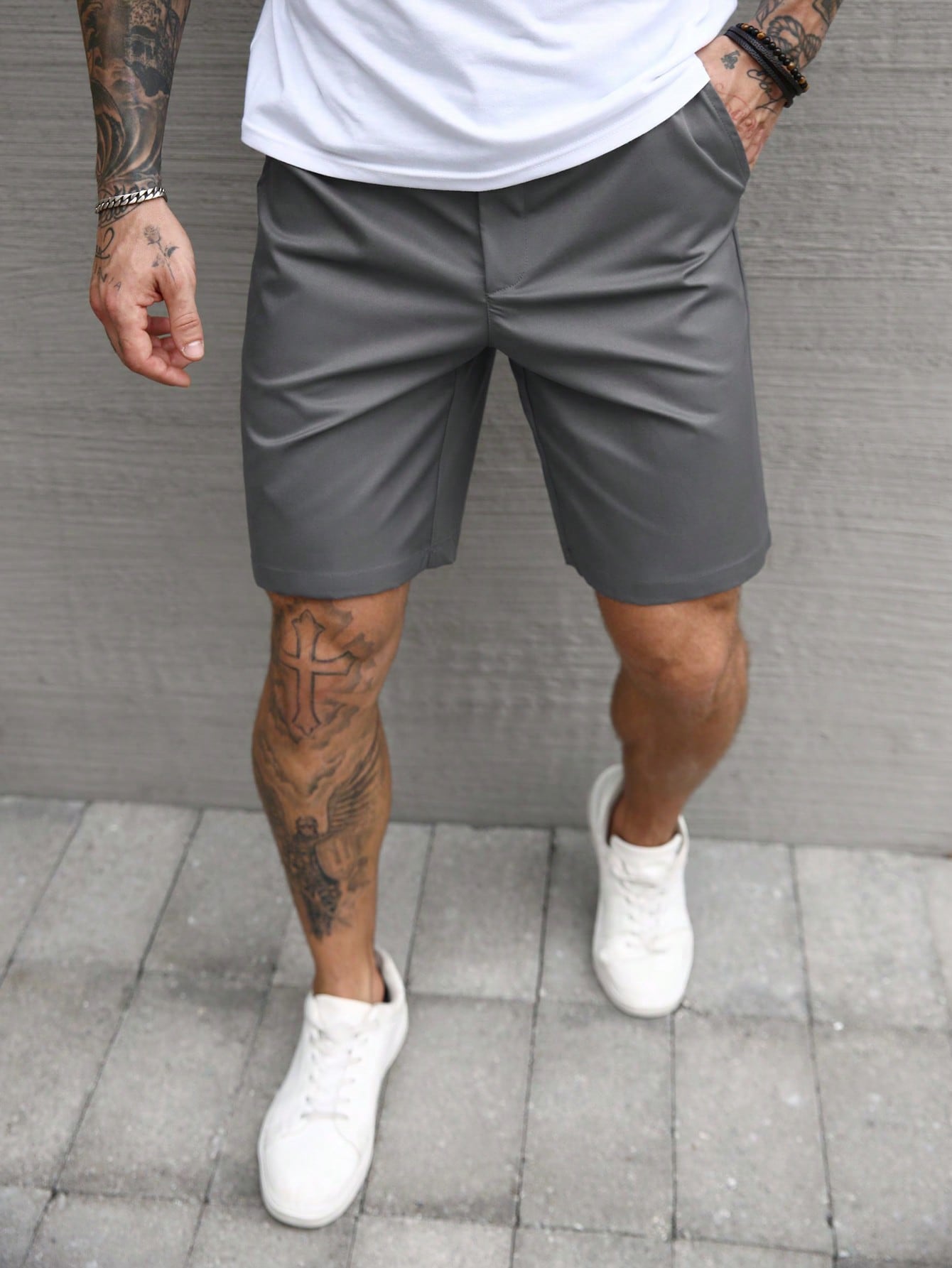 Bermuda Masculina Casual Com Tecido Flexível E Leve Bermuda Masculina Casual Com Tecido Flexível E Leve