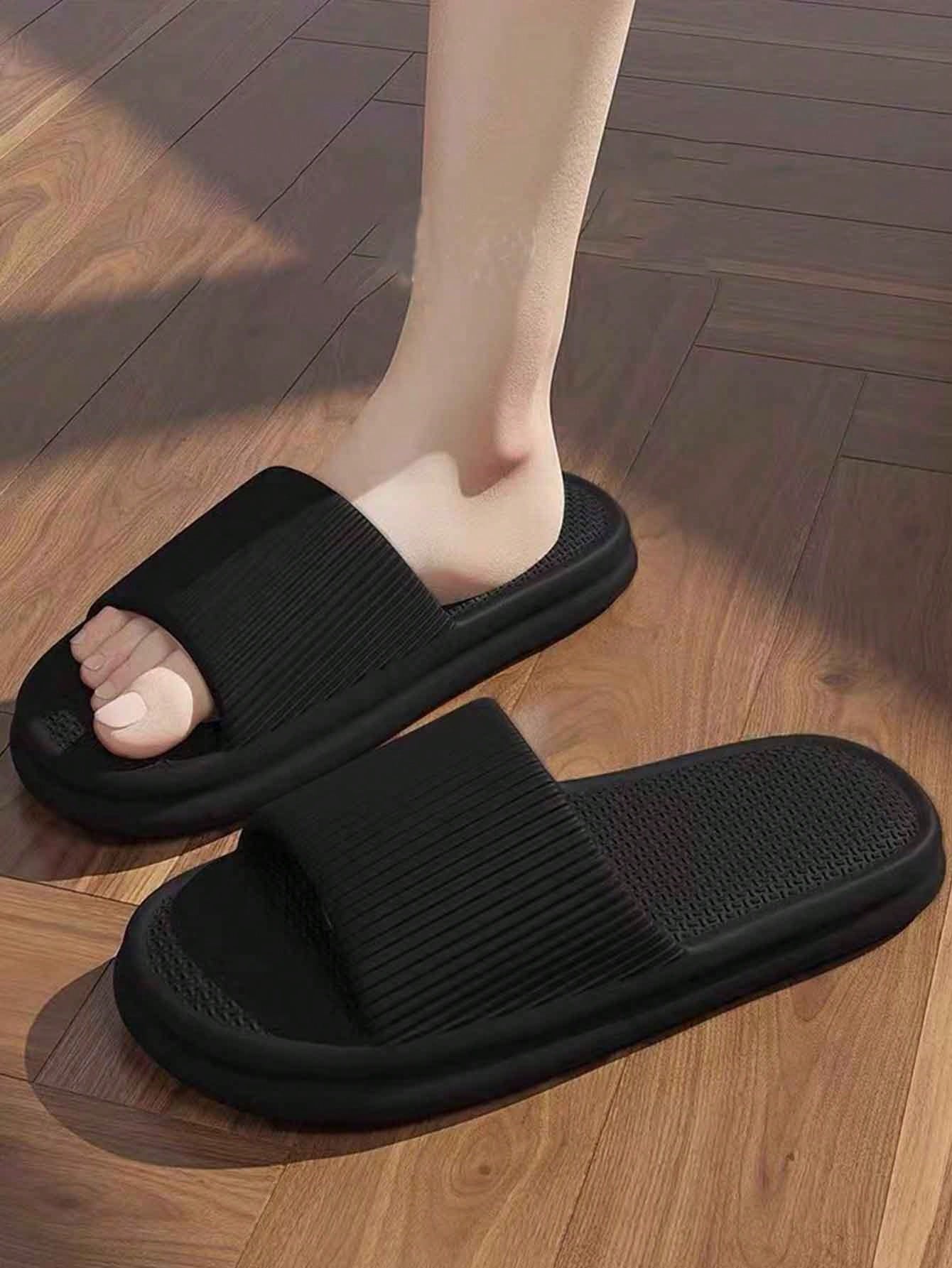 Chinelo Masculino Casual Estilo Japonês Solado Grosso EVA Preto / 36 Chinelo Masculino Casual Estilo Japonês Solado