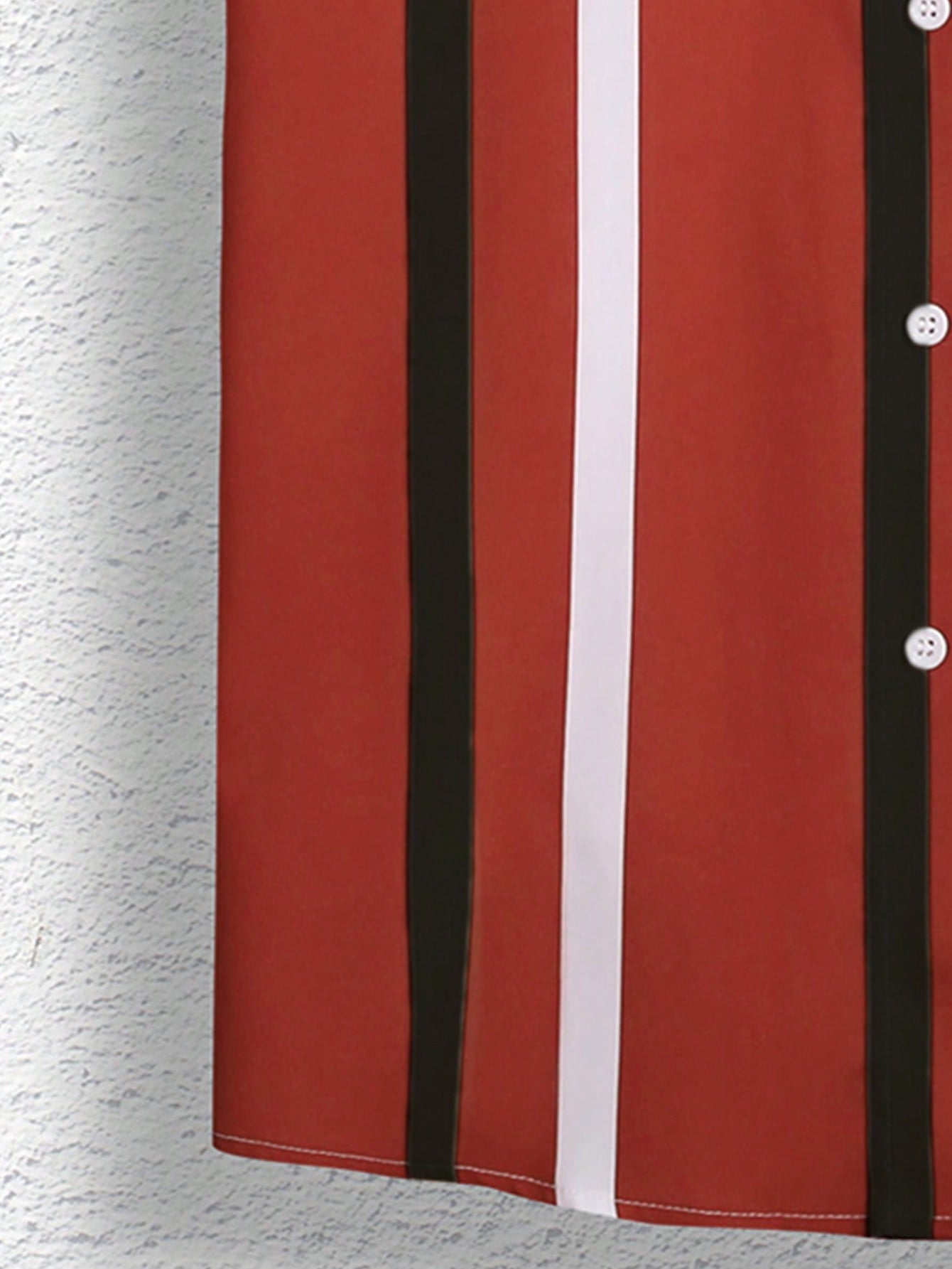 Camisa Masculina De Botão Listras Verticais Estilo Casual Camisa Masculina De Botão Listras Verticais Estilo Casual