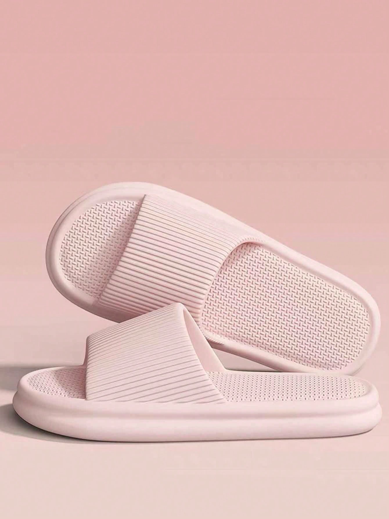 Chinelo Masculino Casual Minimalista Solado Grosso EVA Antiderrapante Rosa / 36 Chinelo Masculino Casual Minimalista