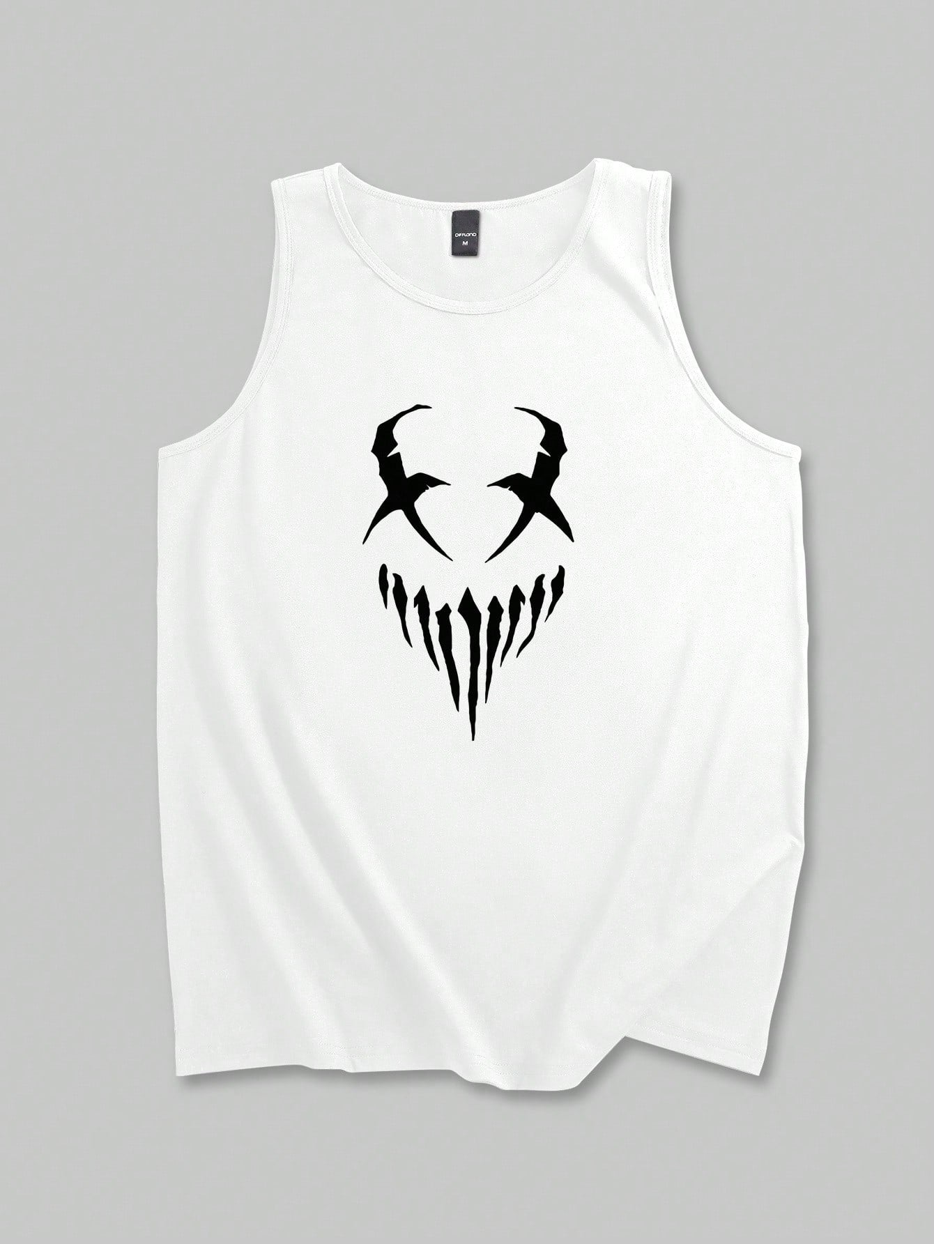 Camiseta Regata Masculina Estampa De Monstro Tecido Respirável Camiseta Regata Masculina Estampa De Monstro Tecido