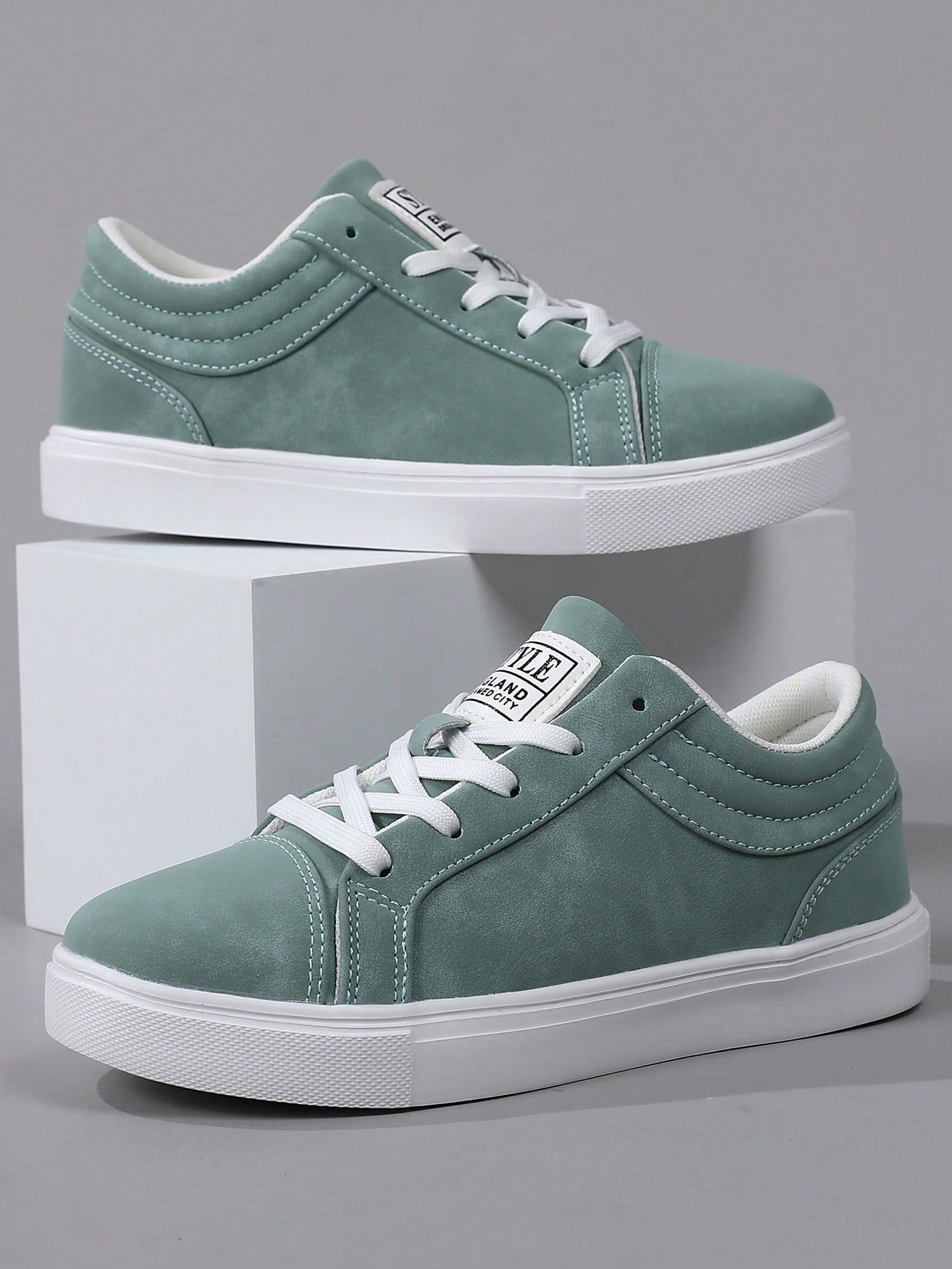 Tênis Masculino Casual Street Cadarço Couro Sintético Leve Tênis Masculino Casual Street Cadarço Couro Sintético Leve