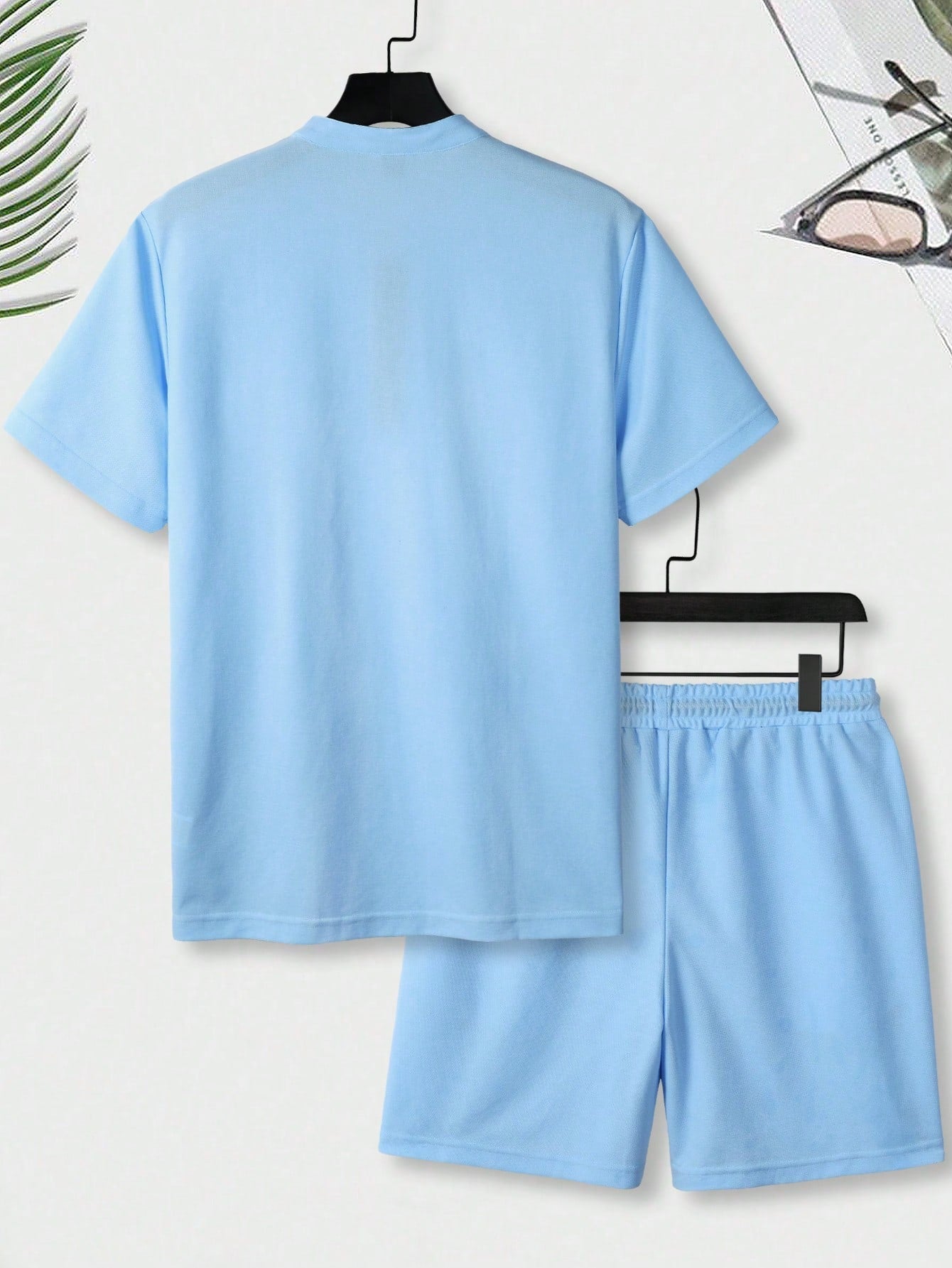 Conjunto Masculino Camisa Manga Curta E Shorts Modelagem Tradicional Conjunto Masculino Camisa Manga Curta E Shorts