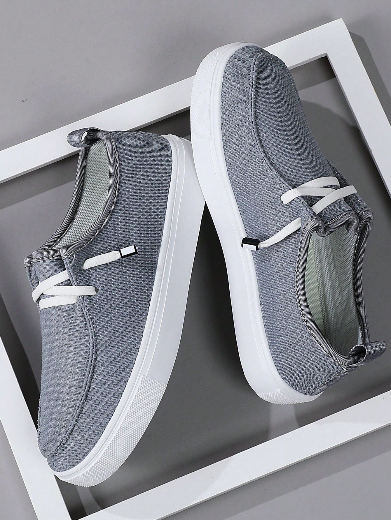 Tênis Masculino Casual Leve Slip On Malha Respirável Confortável Cinza / 36 Tênis Masculino Casual Leve Slip On Malha