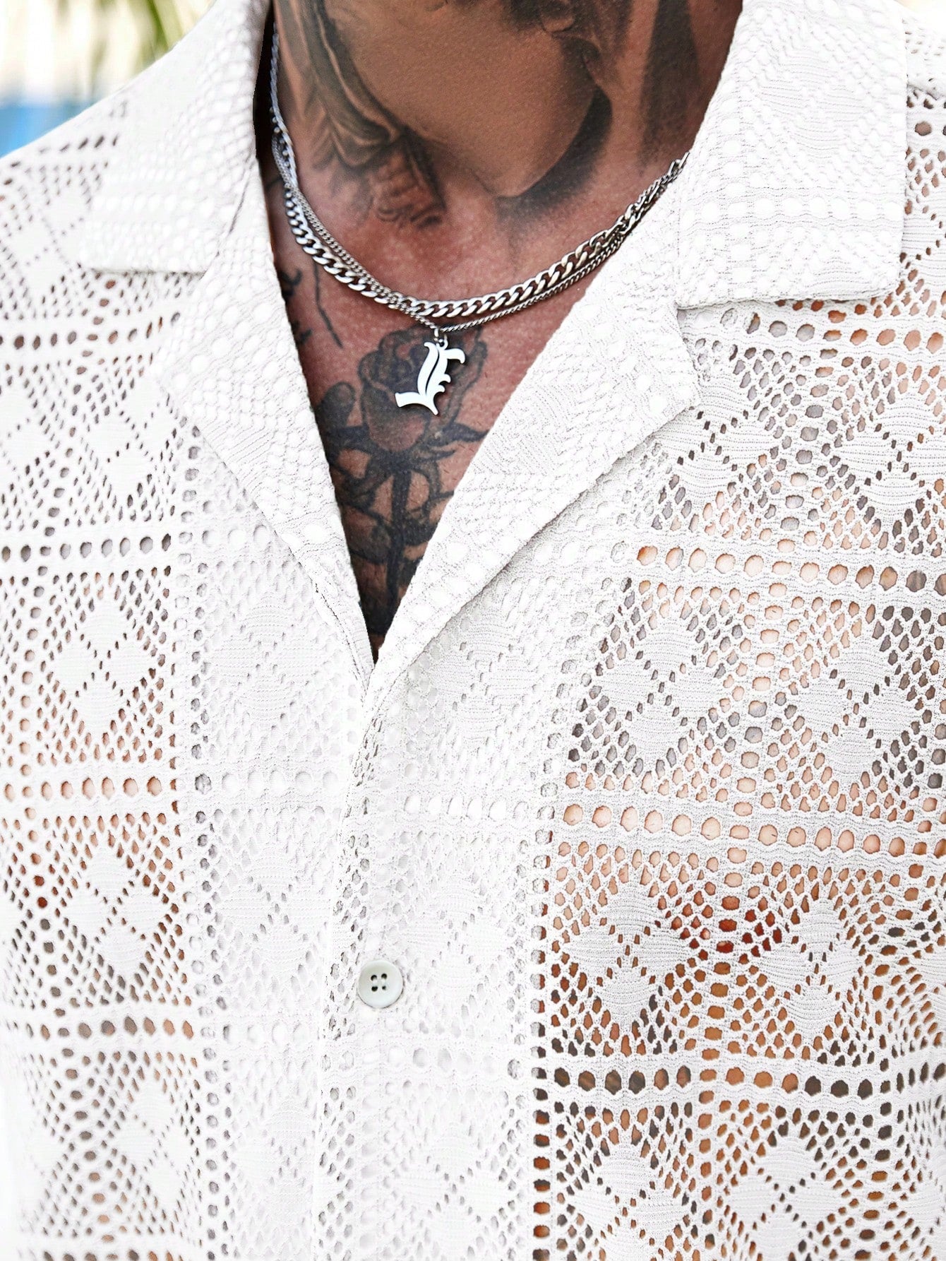 Conjunto Masculino Camisa Com Recortes E Shorts Estilo Casual Conjunto Masculino Camisa Com Recortes E Shorts Estilo