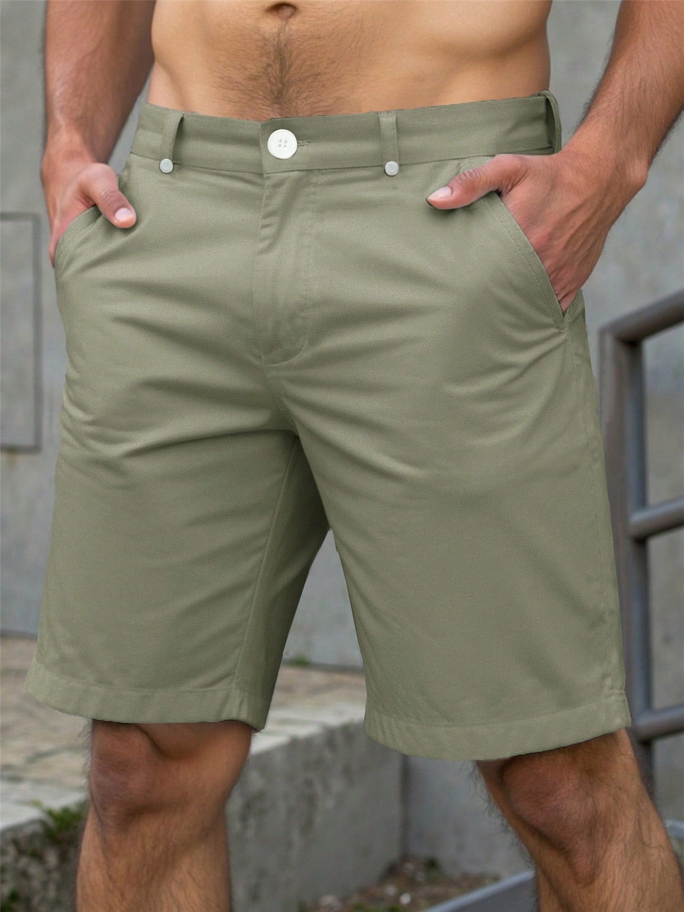Shorts Masculino Cargo Casual Com Bolsos Funcionais Shorts Masculino Cargo Casual Com Bolsos Funcionais
