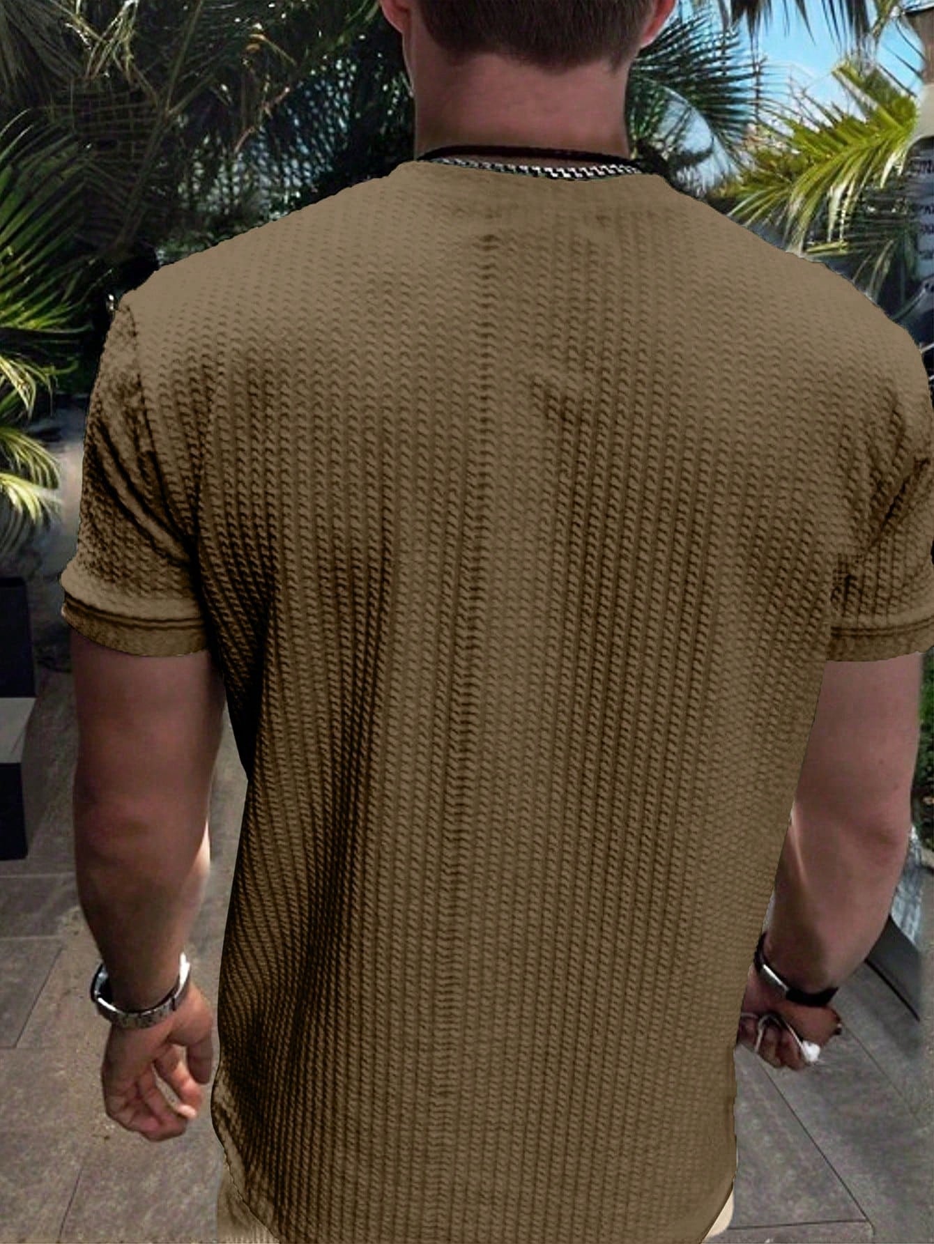 Camisa Masculina Slim Textura Elegante Caimento Perfeito Camisa Masculina Slim Textura Elegante Caimento Perfeito