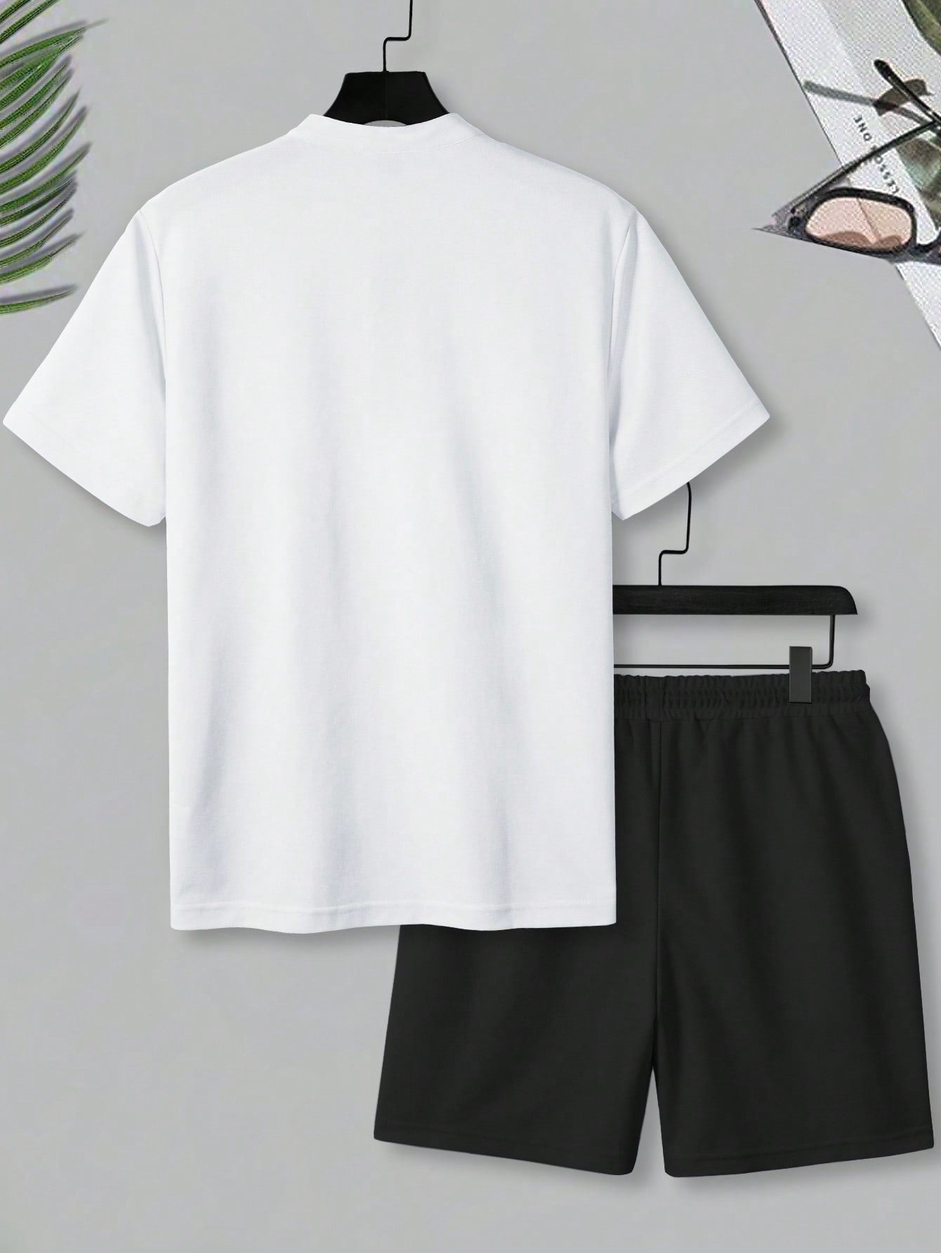 Conjunto Masculino Camisa Manga Curta E Shorts Modelagem Tradicional Conjunto Masculino Camisa Manga Curta E Shorts