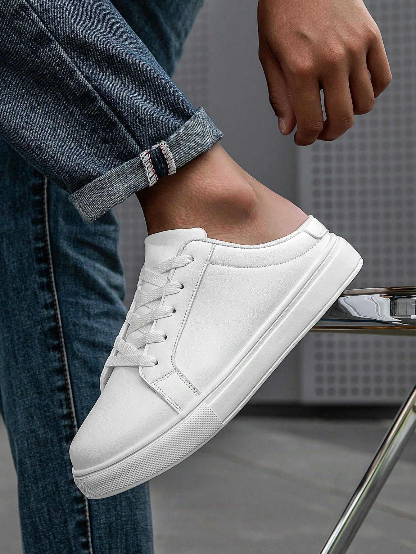 Tênis Masculino Casual Caminhada Cadarço Solado Antiderrapante Tênis Masculino Casual Caminhada Cadarço Solado