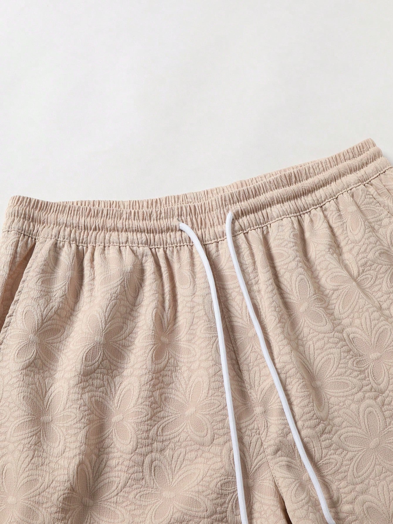 Conjunto Masculino Camisa Jacquard Manga Curta E Shorts Estampados Conjunto Masculino Camisa Jacquard Manga Curta E