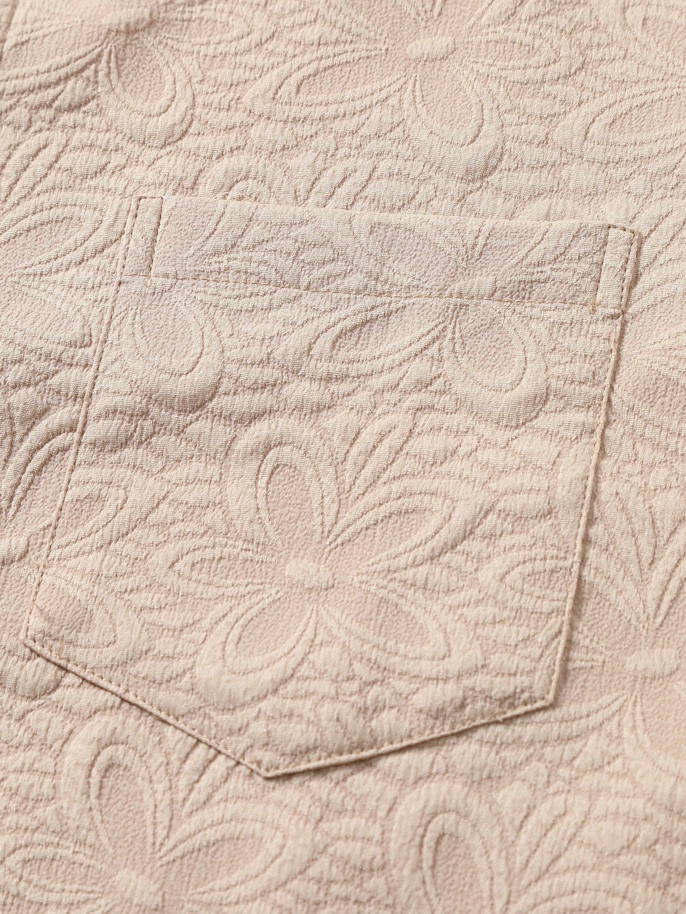 Conjunto Masculino Camisa Jacquard Manga Curta E Shorts Estampados Conjunto Masculino Camisa Jacquard Manga Curta E