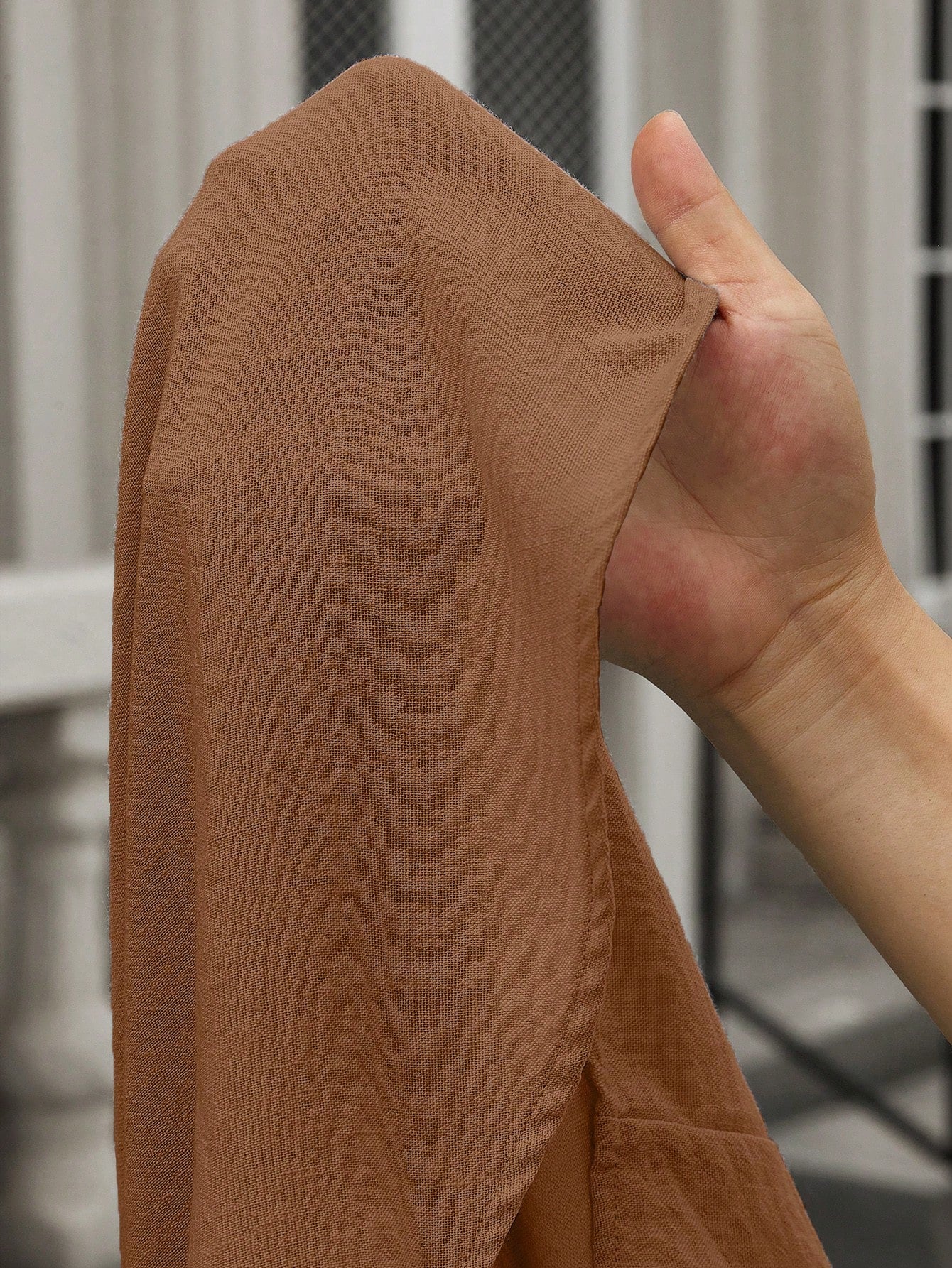 Camisa Masculina De Botão Manga Longa Caimento Relaxado Camisa Masculina De Botão Manga Longa Caimento Relaxado