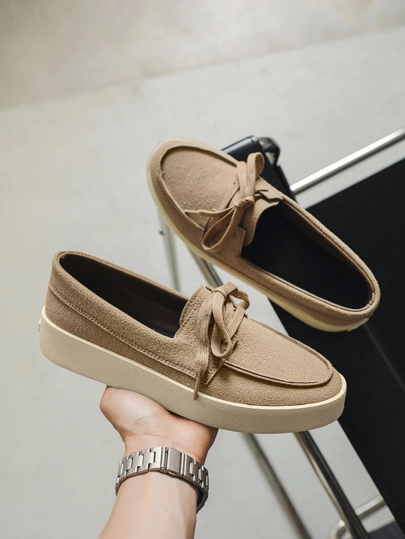 Mocassim Masculino Casual Street Solado Alto Confortável Mocassim Masculino Casual Street Solado Alto Confortável