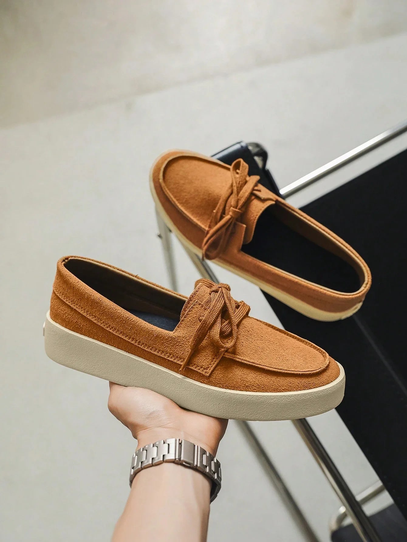 Mocassim Masculino Casual Street Solado Alto Confortável Mocassim Masculino Casual Street Solado Alto Confortável