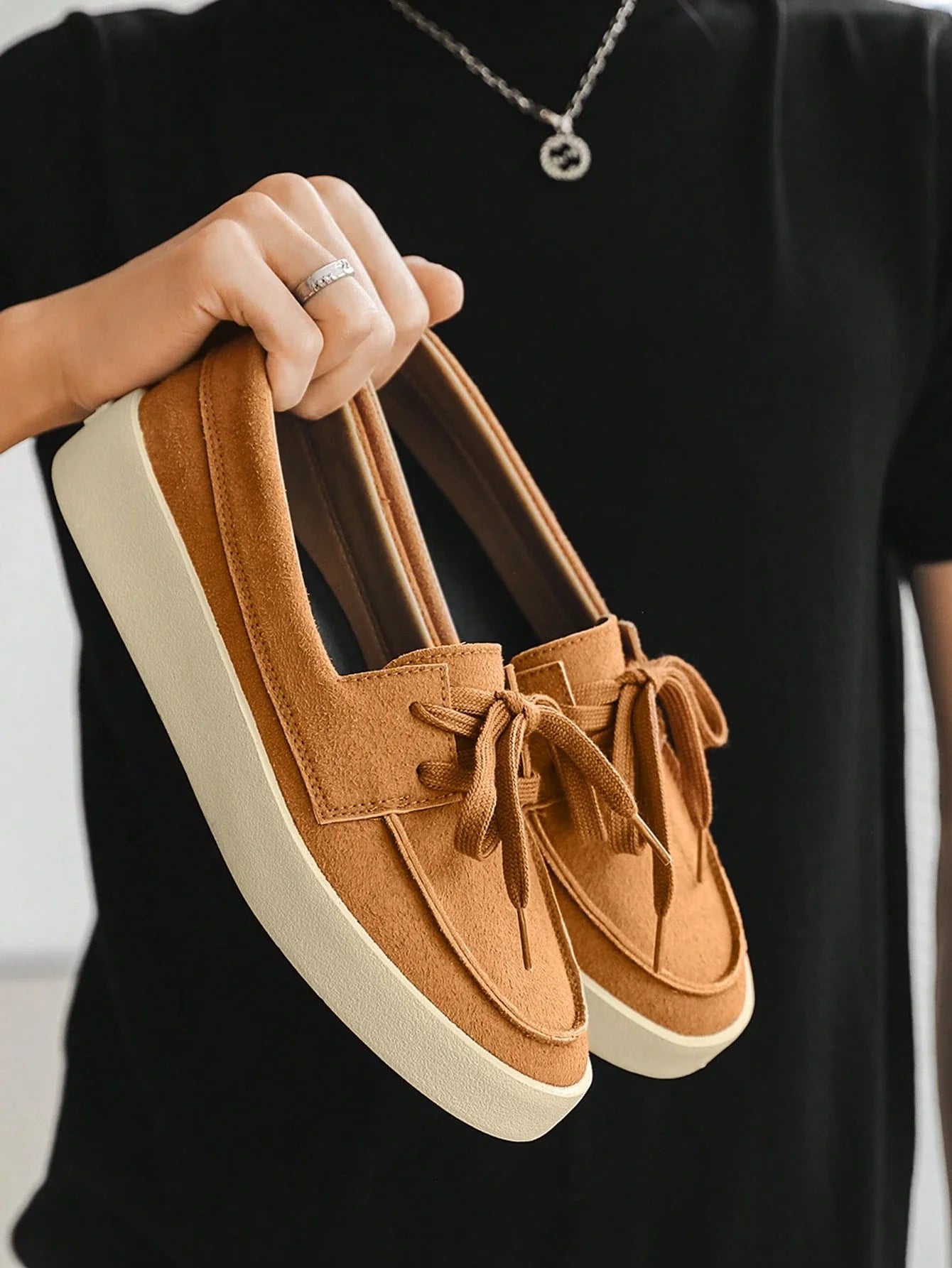 Mocassim Masculino Casual Street Solado Alto Confortável Marrom / 36 Mocassim Masculino Casual Street Solado Alto