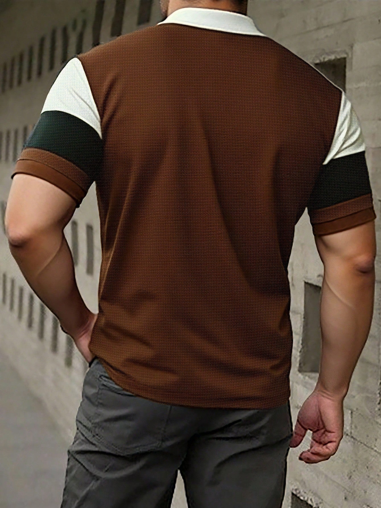 Camisa Polo Masculina Casual Design Clássico Três Cores Camisa Polo Masculina Casual Design Clássico Três Cores