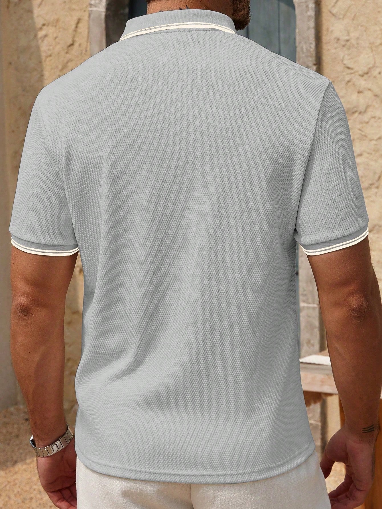 Camisa Polo Masculina Casual Manga Curta Design Moderno Camisa Polo Masculina Casual Manga Curta Design Moderno