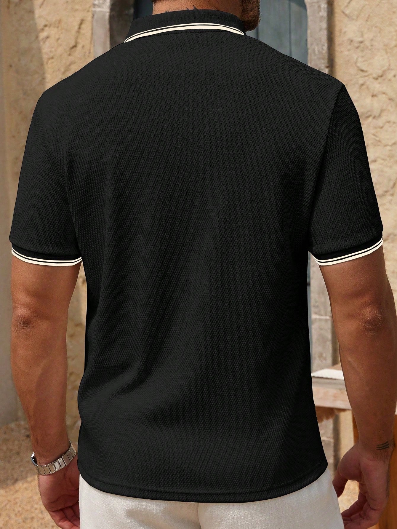 Camisa Polo Masculina Casual Manga Curta Design Moderno Camisa Polo Masculina Casual Manga Curta Design Moderno