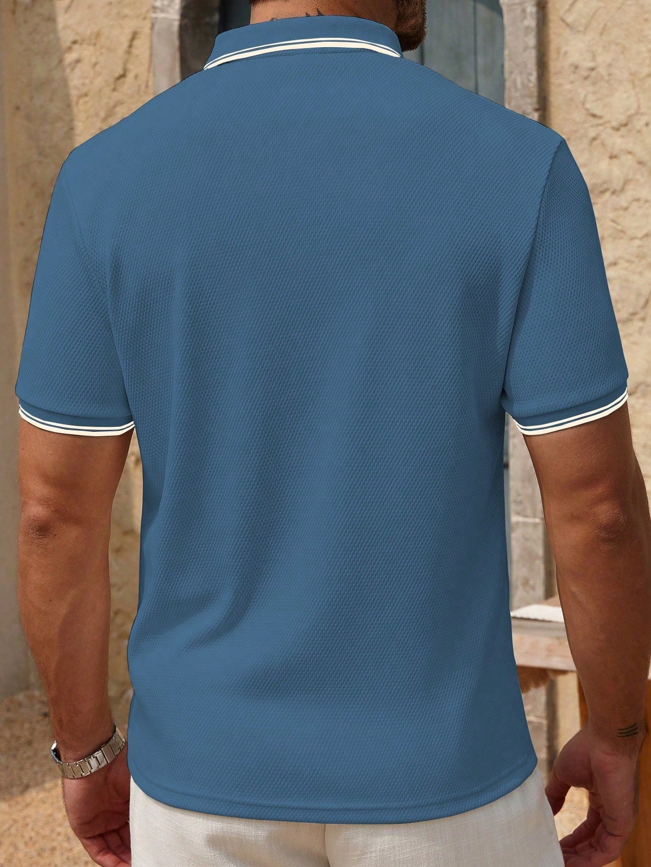 Camisa Polo Masculina Casual Manga Curta Design Moderno Camisa Polo Masculina Casual Manga Curta Design Moderno