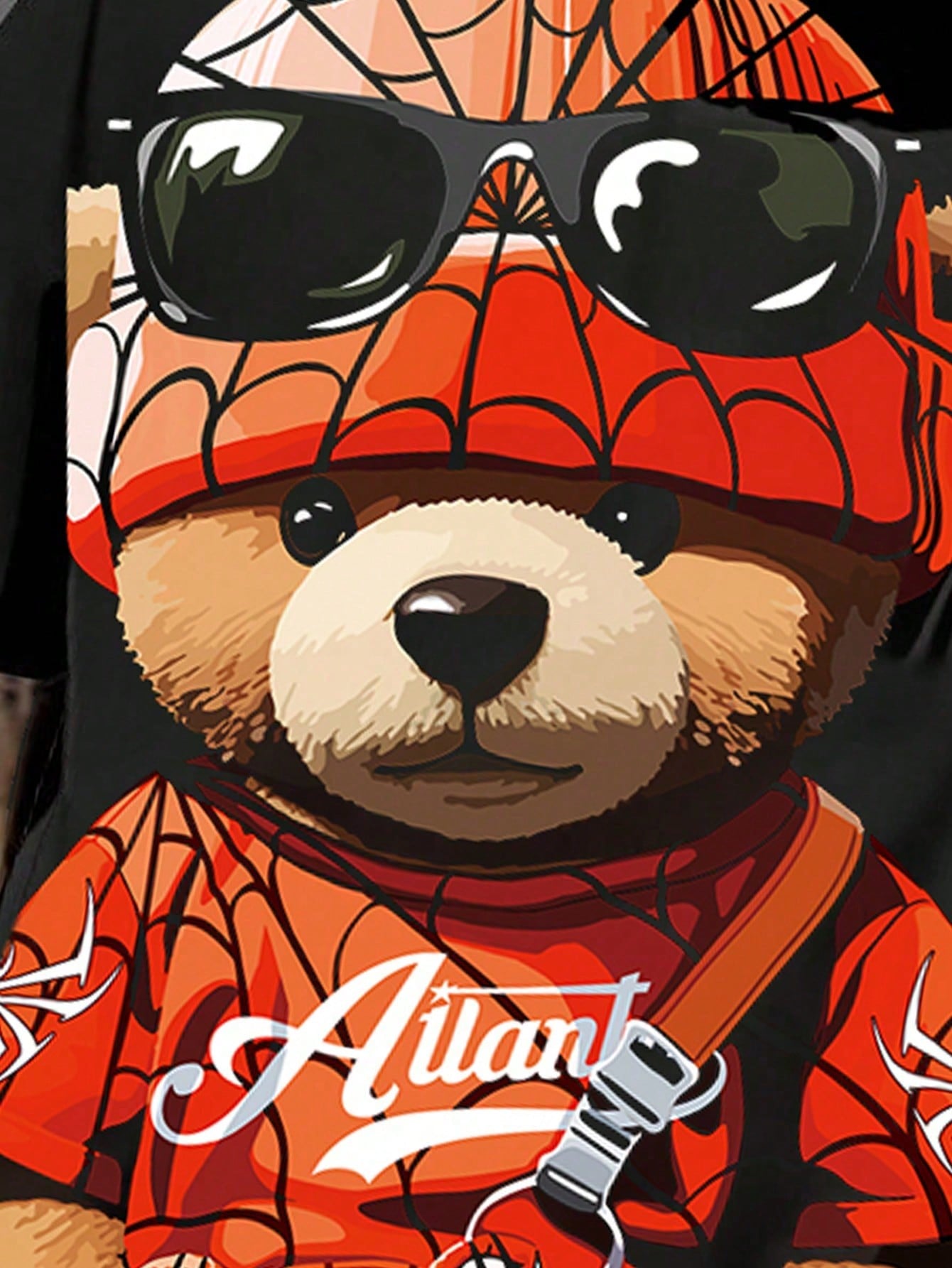 Conjunto Masculino Camiseta Estampa Urso E Shorts Com Cordão Conjunto Masculino Camiseta Estampa Urso E Shorts Com