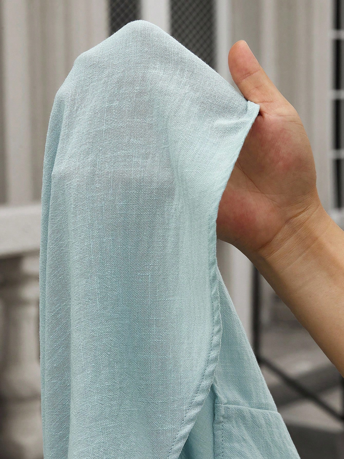 Camisa Masculina De Botão Manga Longa Caimento Relaxado Camisa Masculina De Botão Manga Longa Caimento Relaxado