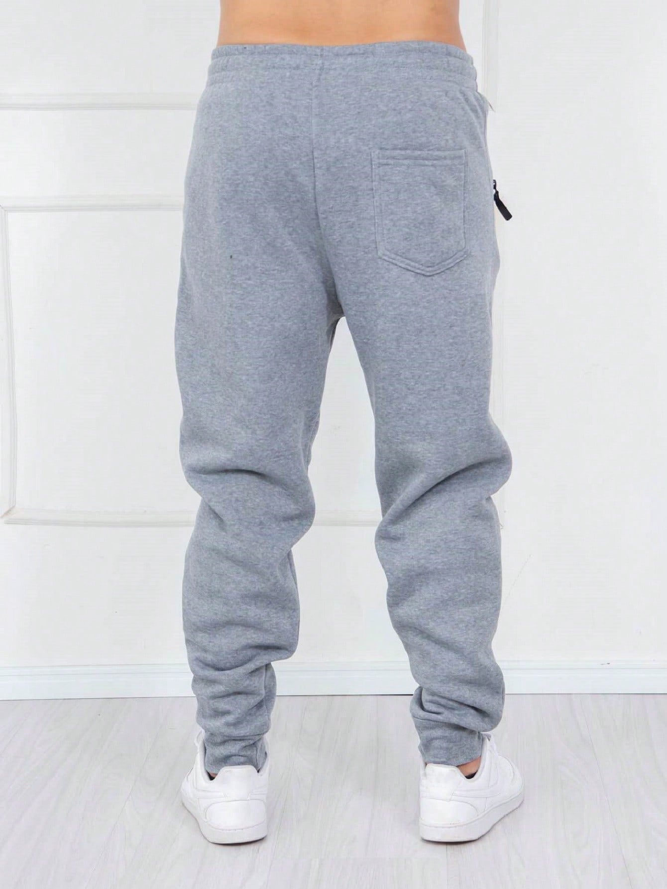 Calça Masculina Jogger Com Zíper E Design Confortável Calça Masculina Jogger Com Zíper E Design Confortável