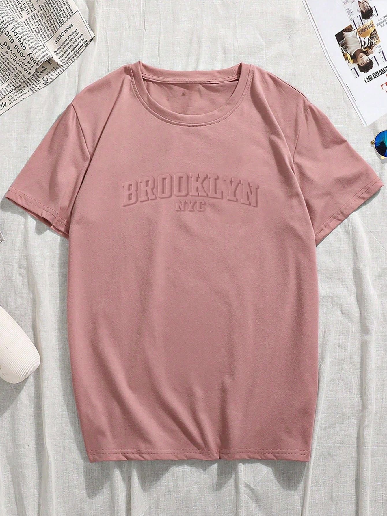 Camisa Masculina Oversized Estampa Brooklyn Nyc Camisa Masculina Oversized Estampa Brooklyn Nyc